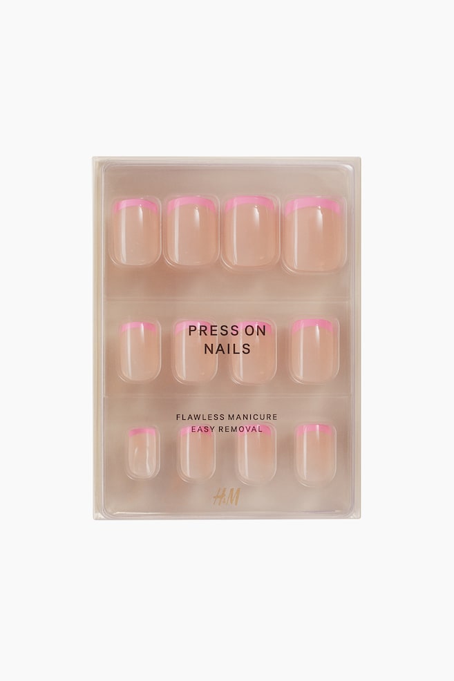 Press-on nails - Pink French Tip/Red/Tickled Pink/Blue Jean Babe/Memories/Pink Ombre/Light Pink/Violet Whisper/Minted Lemonade/Midnight Berry/Firecracker - 1