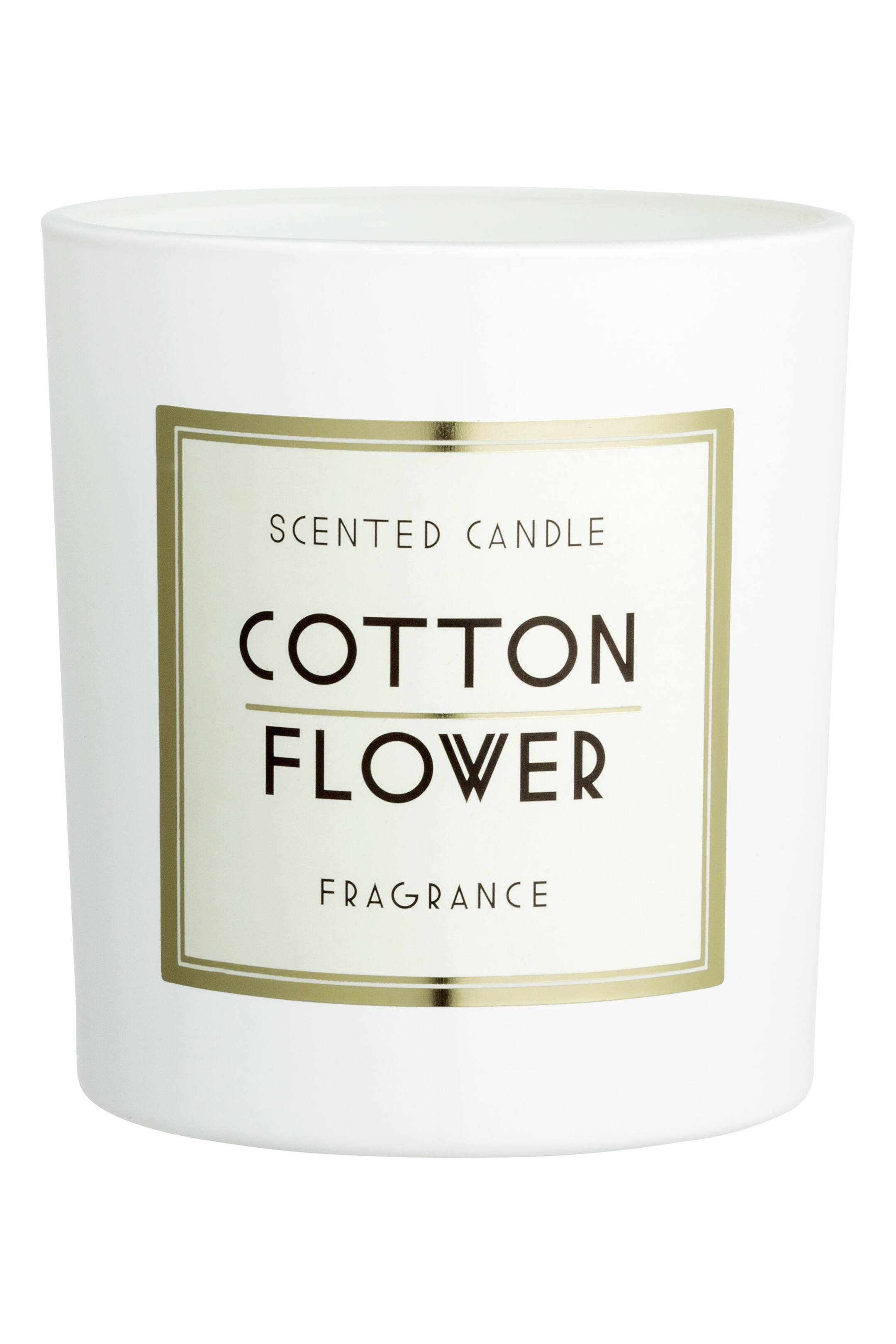 View larger image: Scented candle in glass holder - White/Cotton - Home All | H&M GB 1