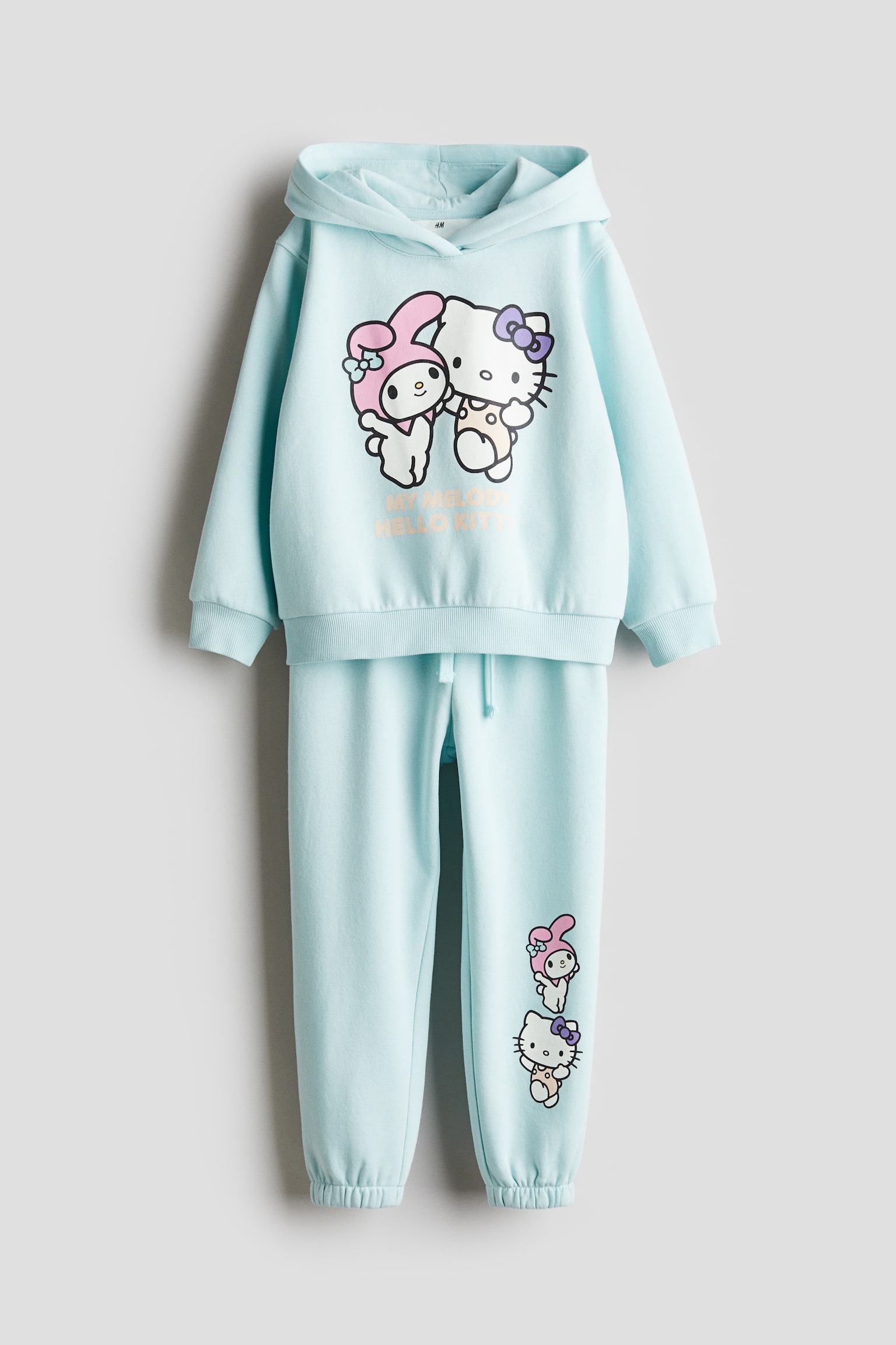 2-piece printed sweatshirt set - Light turquoise - 1