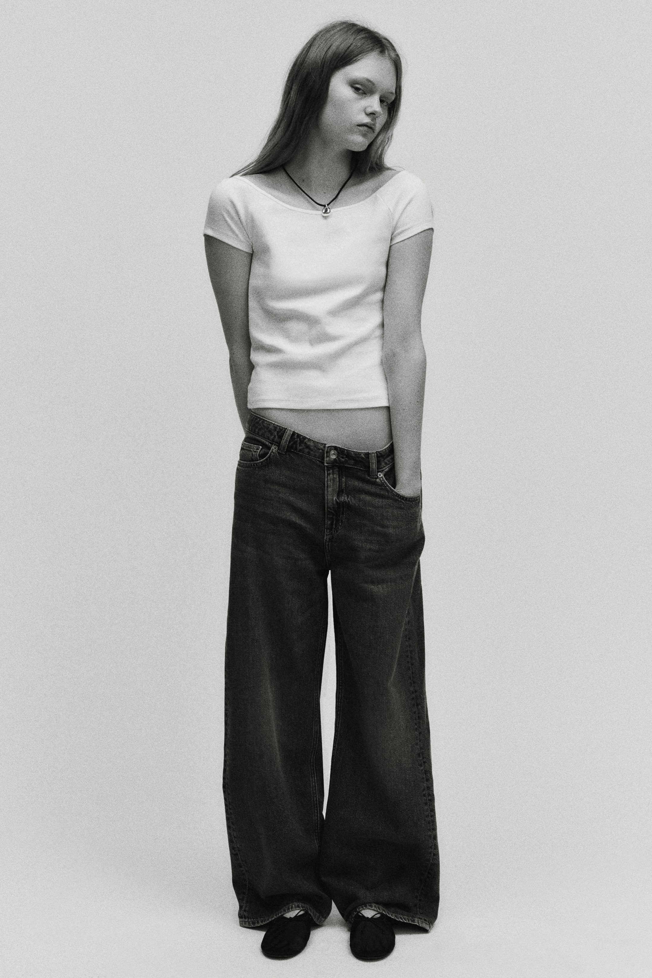 Женские джинсы H&M Baggy Regular Waist Jeans — фото 3