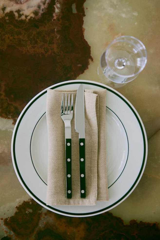 4-Pack Linen-Blend Napkins - Beige - 2