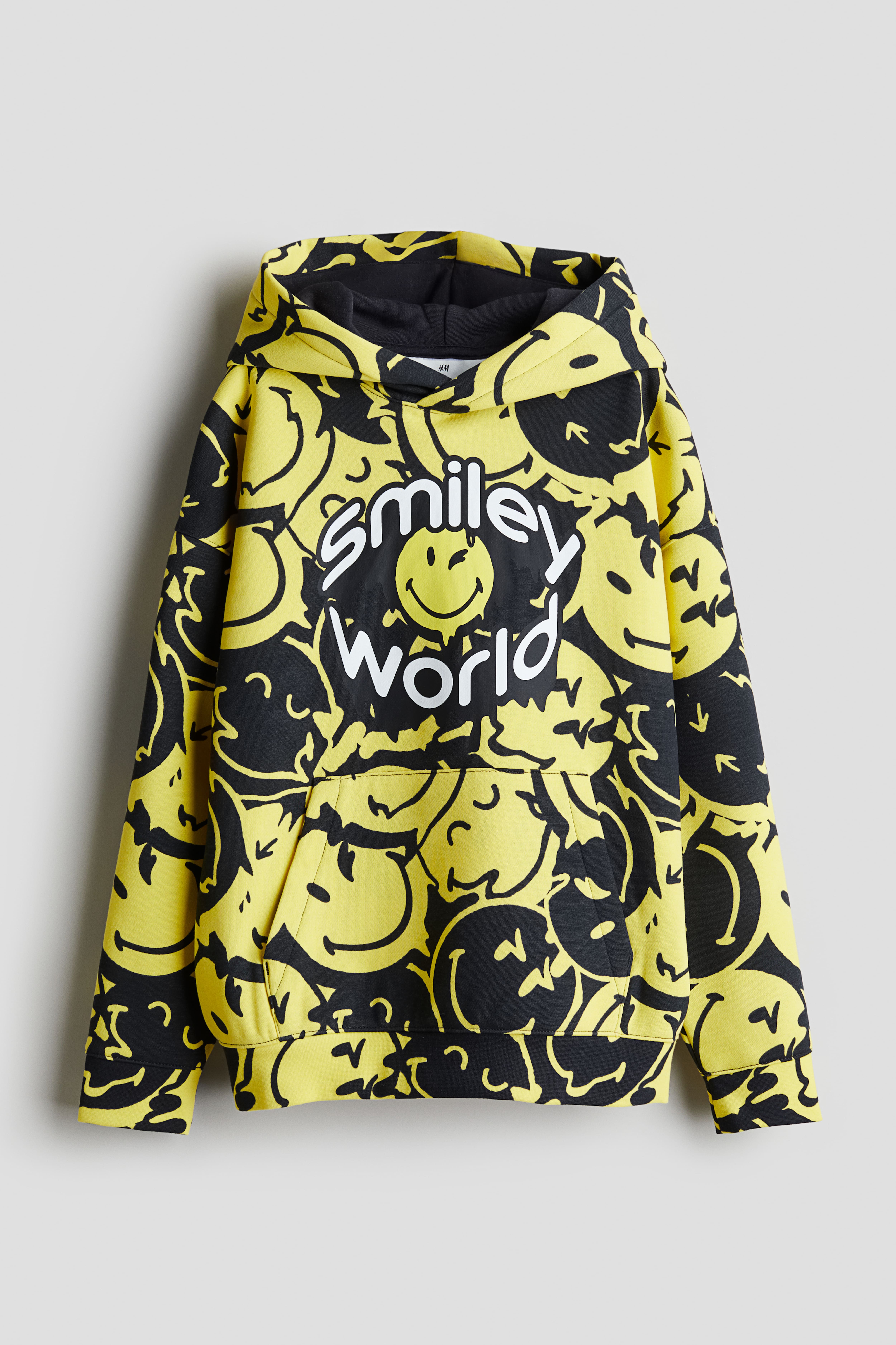 Hoodie with Motif - Yellow/SmileyWorld® - Kids | H&M US