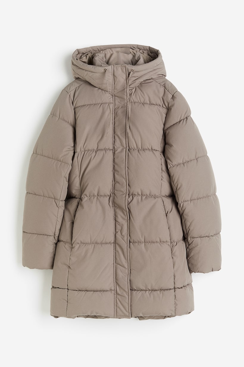 Pufferjas met capuchon - Zwart - Maat 40-64
