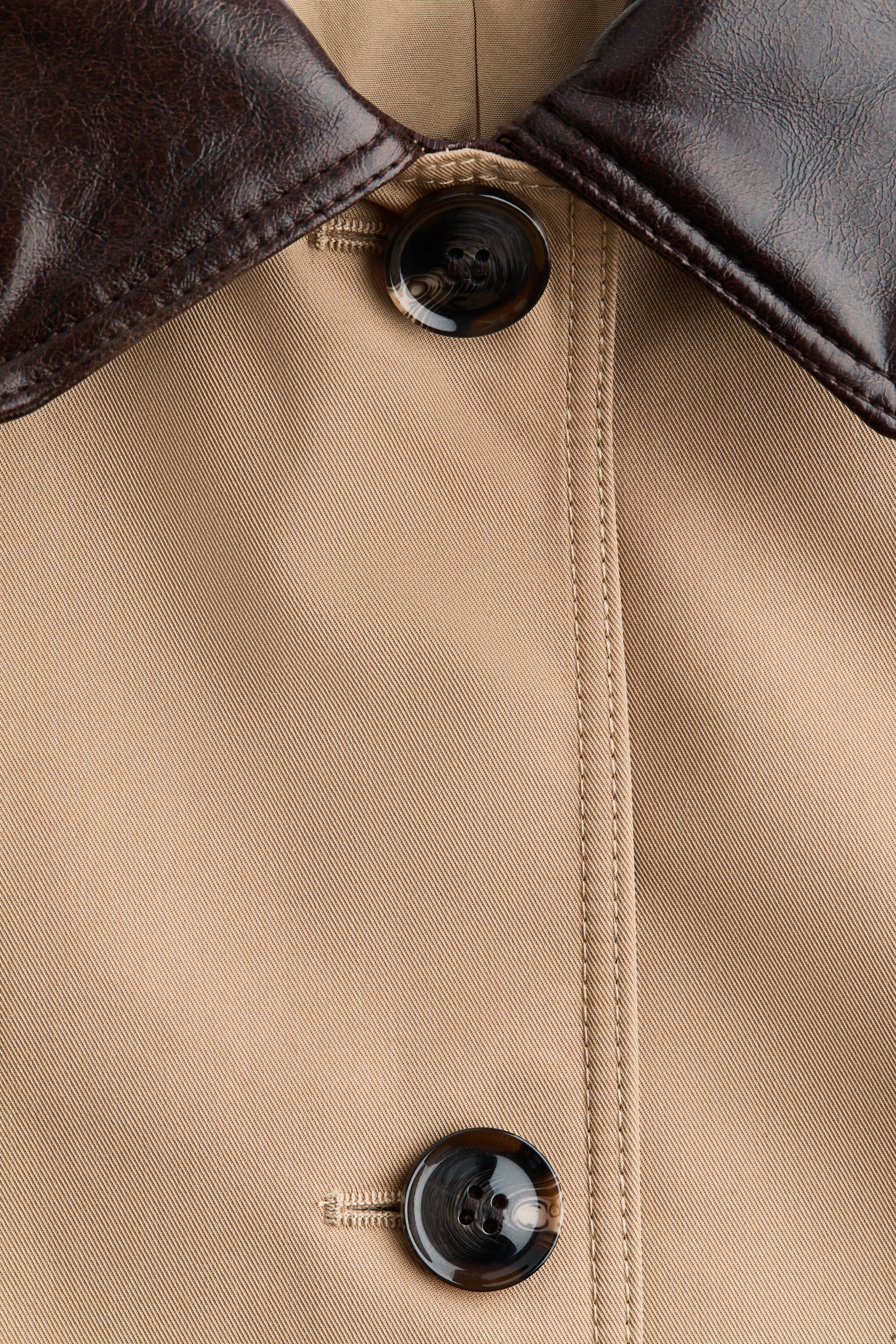 Twill car coat - Beige - 7