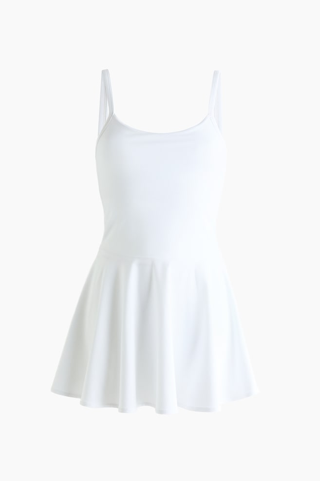 Tennis Dress with SoftMove™ - White/Butter yellow - 1