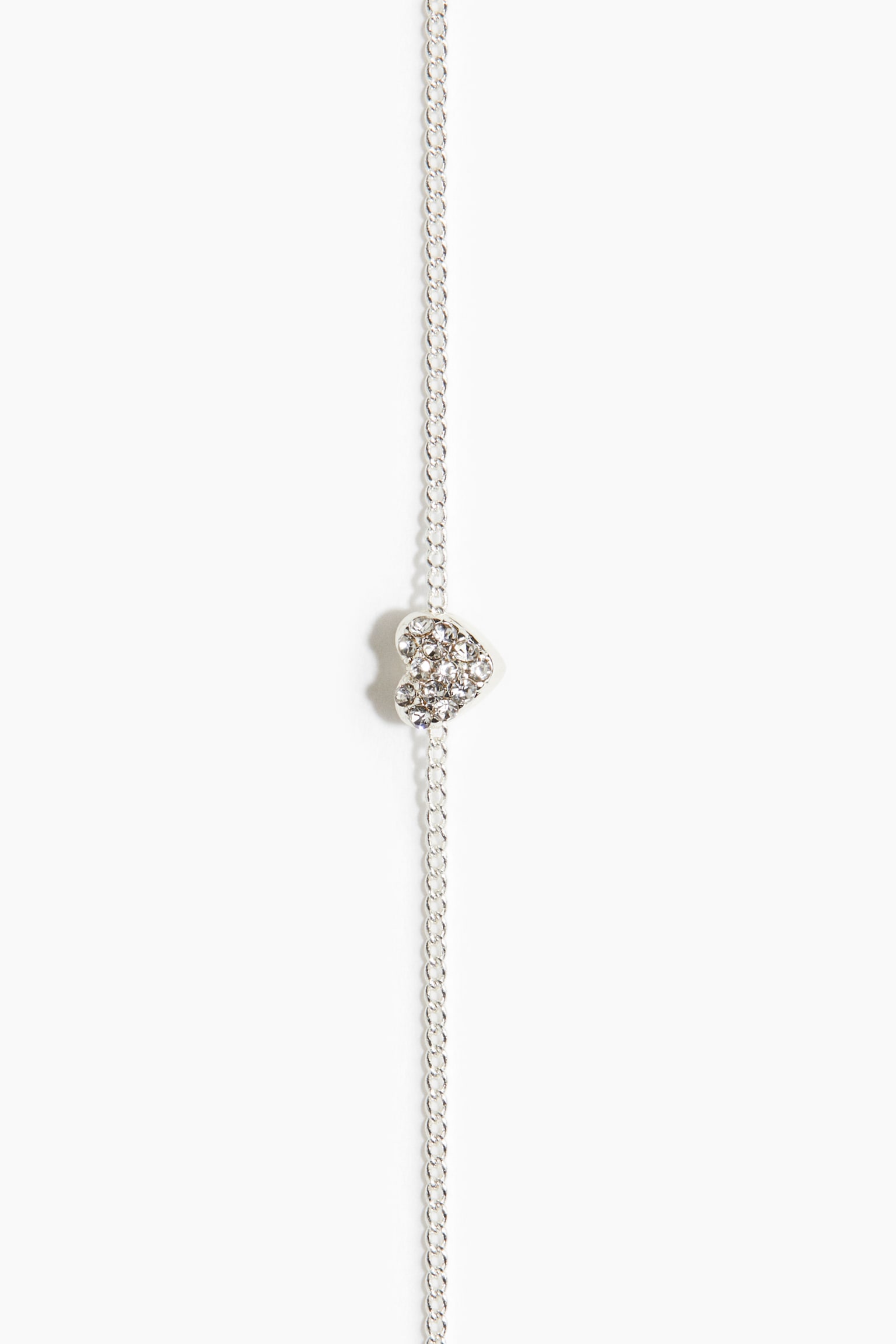 Heart-pendant necklace - Silver-coloured - 2