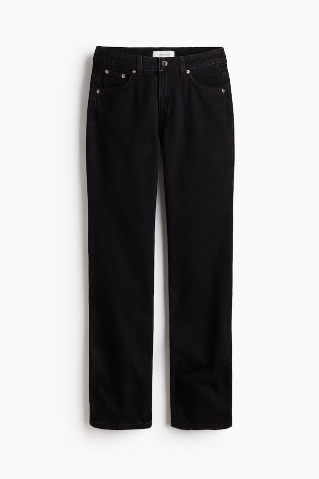 Straight-leg jeans - Black - 1