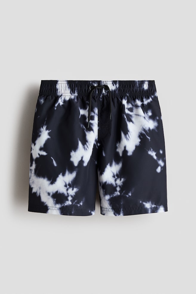 Printed swim shorts - Black/Tie-dye/Dusty blue/Patterned/Navy blue/Palm trees/Light turquoise/Flamingos/Blue/Ocean/Blue/Gradient/White/Vans - 1