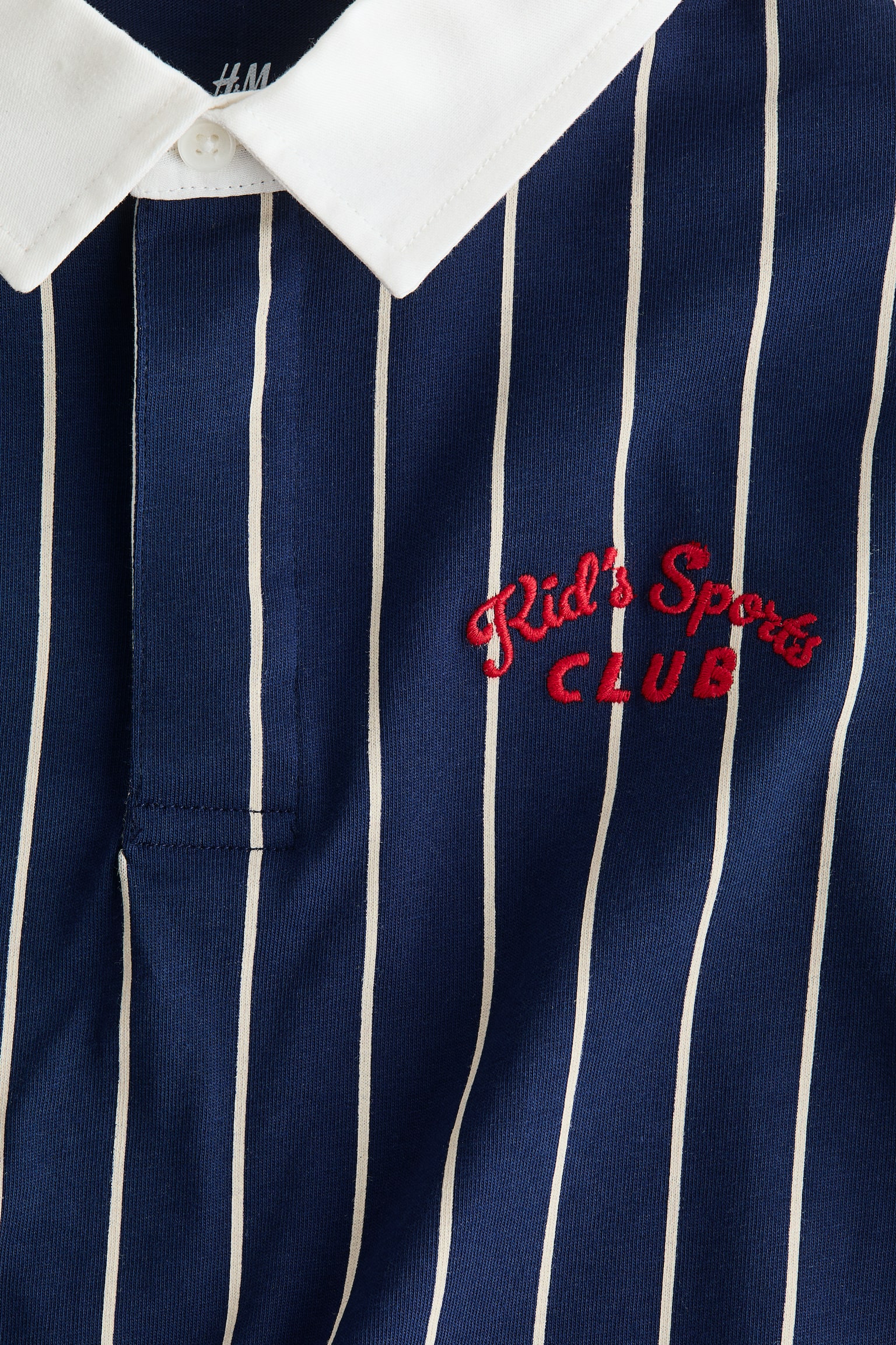 Áo rugby tay ngắn - Xanh tím than/Kids Sports Club/Màu kem/New York/Màu xanh dương nhạt/Kẻ trắng - 2