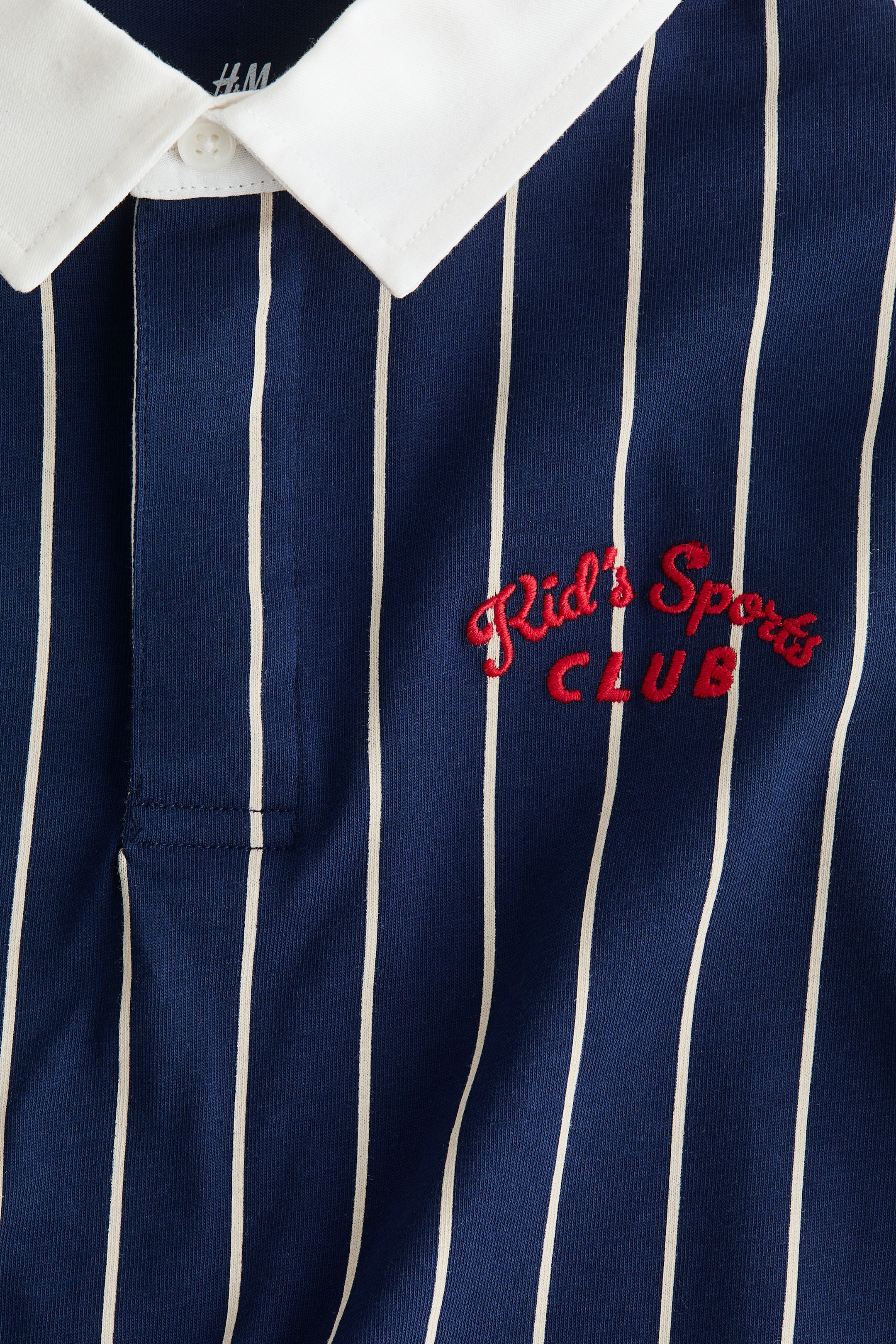 Xem ảnh lớn hơn: Áo rugby tay ngắn - Xanh tím than/Kids Sports Club - Kids | H&M VN 2