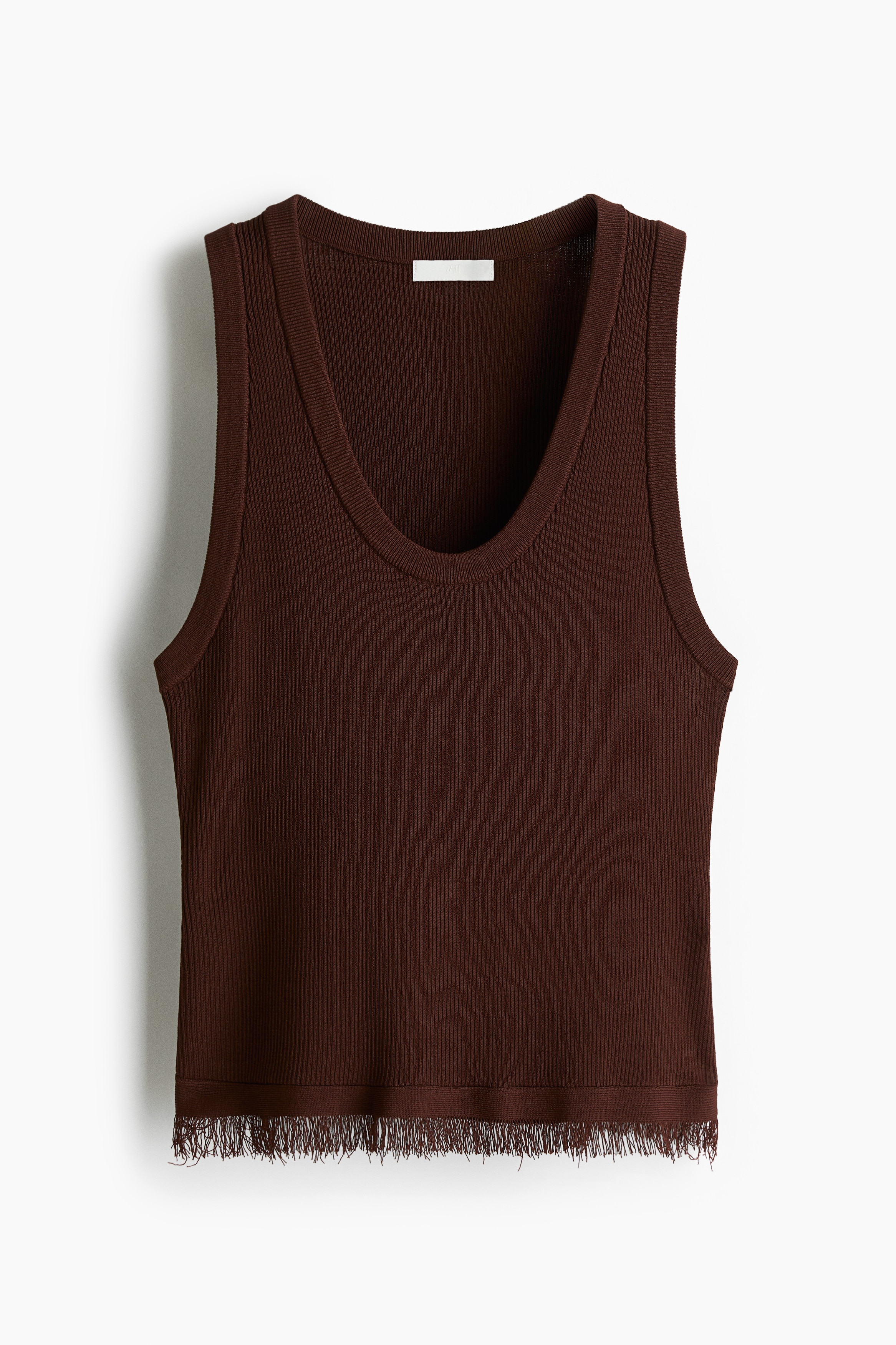 Tielko so strapcami - Tmavohnedá/Biela