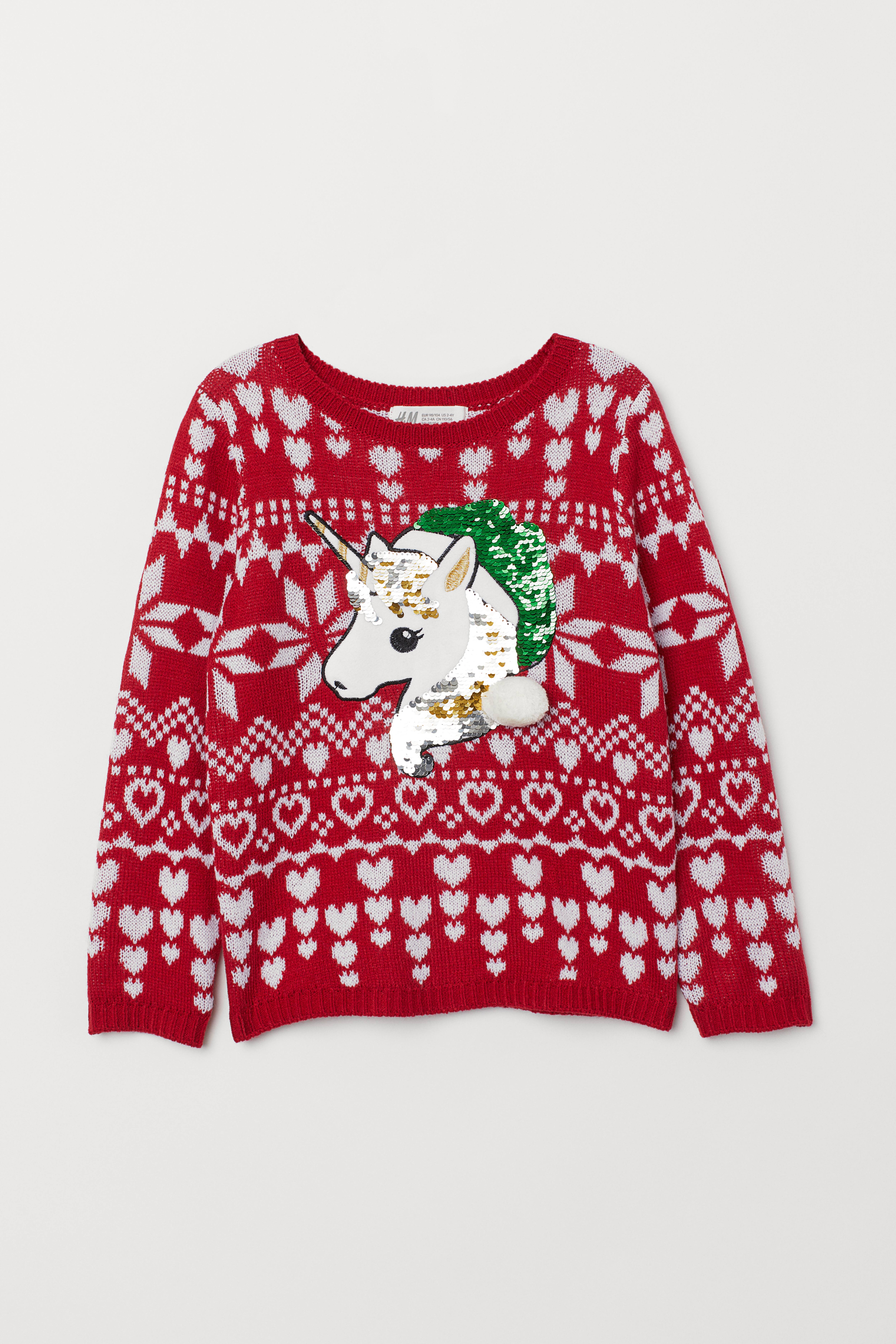 Pull fashion licorne h&m