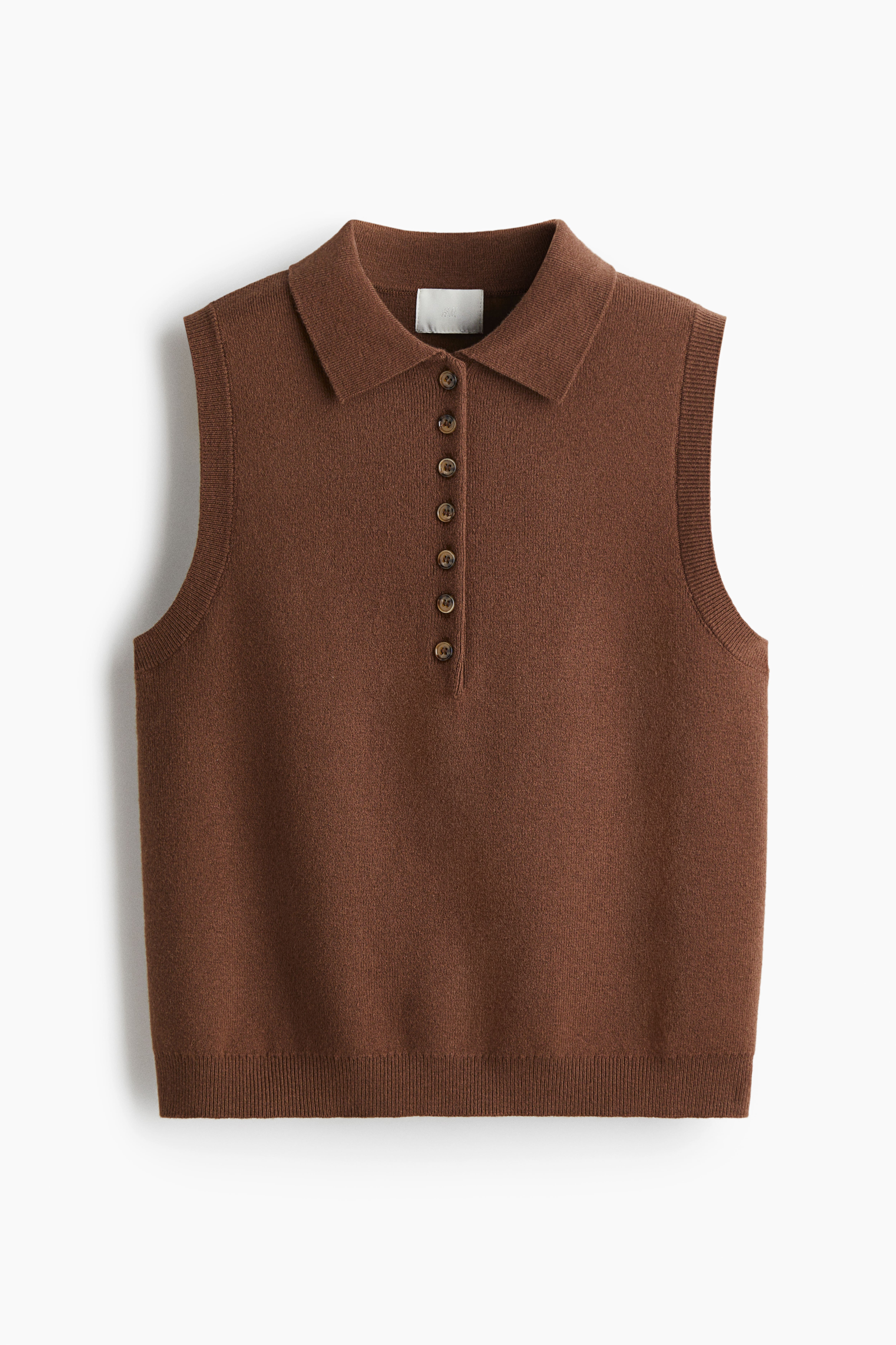 Sweater Vest with Collar