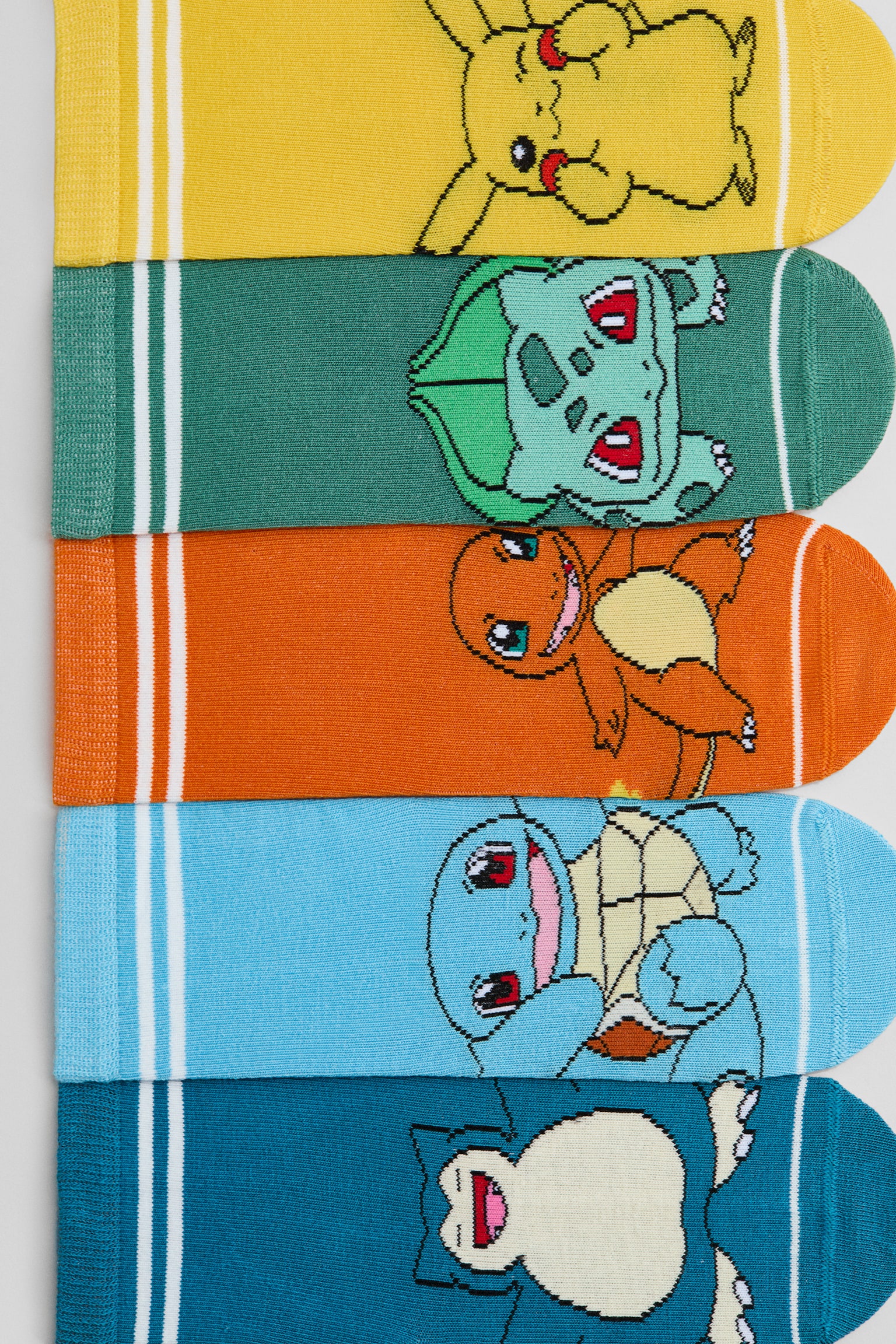 Lot de 5 paires de chaussettes à motif - Jaune/Pokémon/Bleu/Spider-Man/Vert kaki/Jurassic World/Gris/Marvel Comics/Bleu/Cars/Black/Hot Wheels/Bleu clair/Bluey/Bleu/Lilo et Stitch/Jaune/Pokémon/Vert menthe/Bluey/Bleu/La Pat' Patrouille/Bleu/Sonic le Hérisson - 3