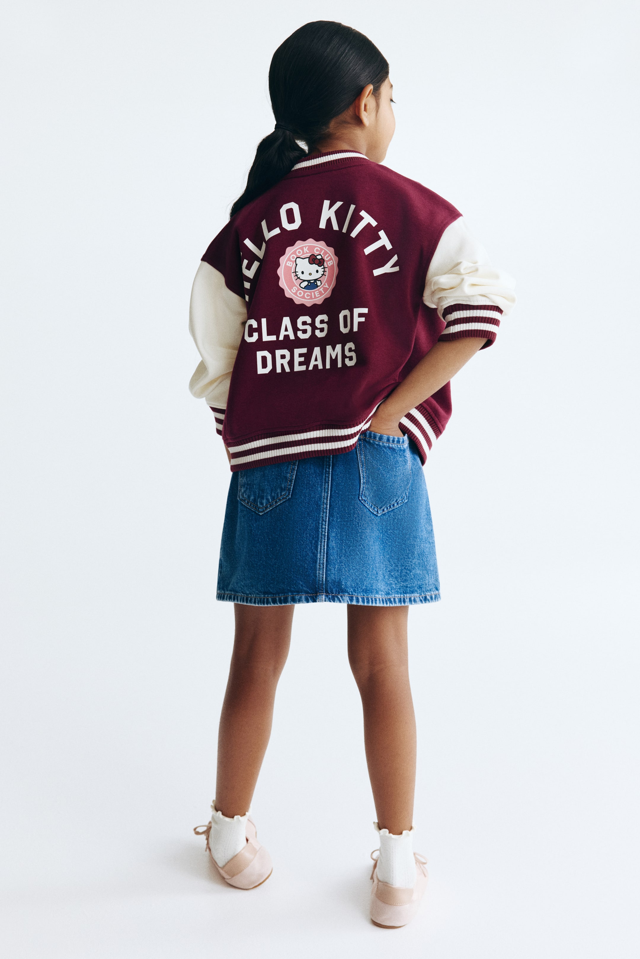 Детские куртки H&M Oversized Motif-Detail Baseball Jacket — фото 4