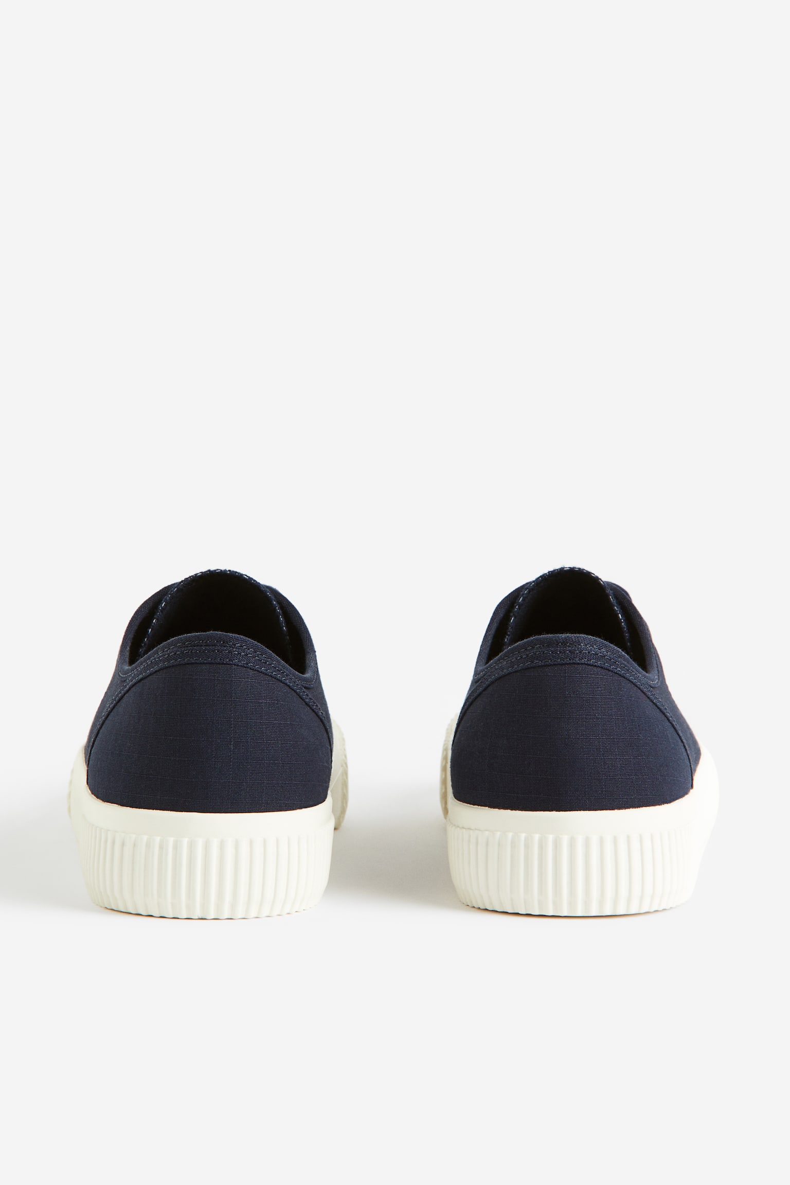 Canvas Sneakers - Navy blue/Cream/Beige/Khaki green - 4