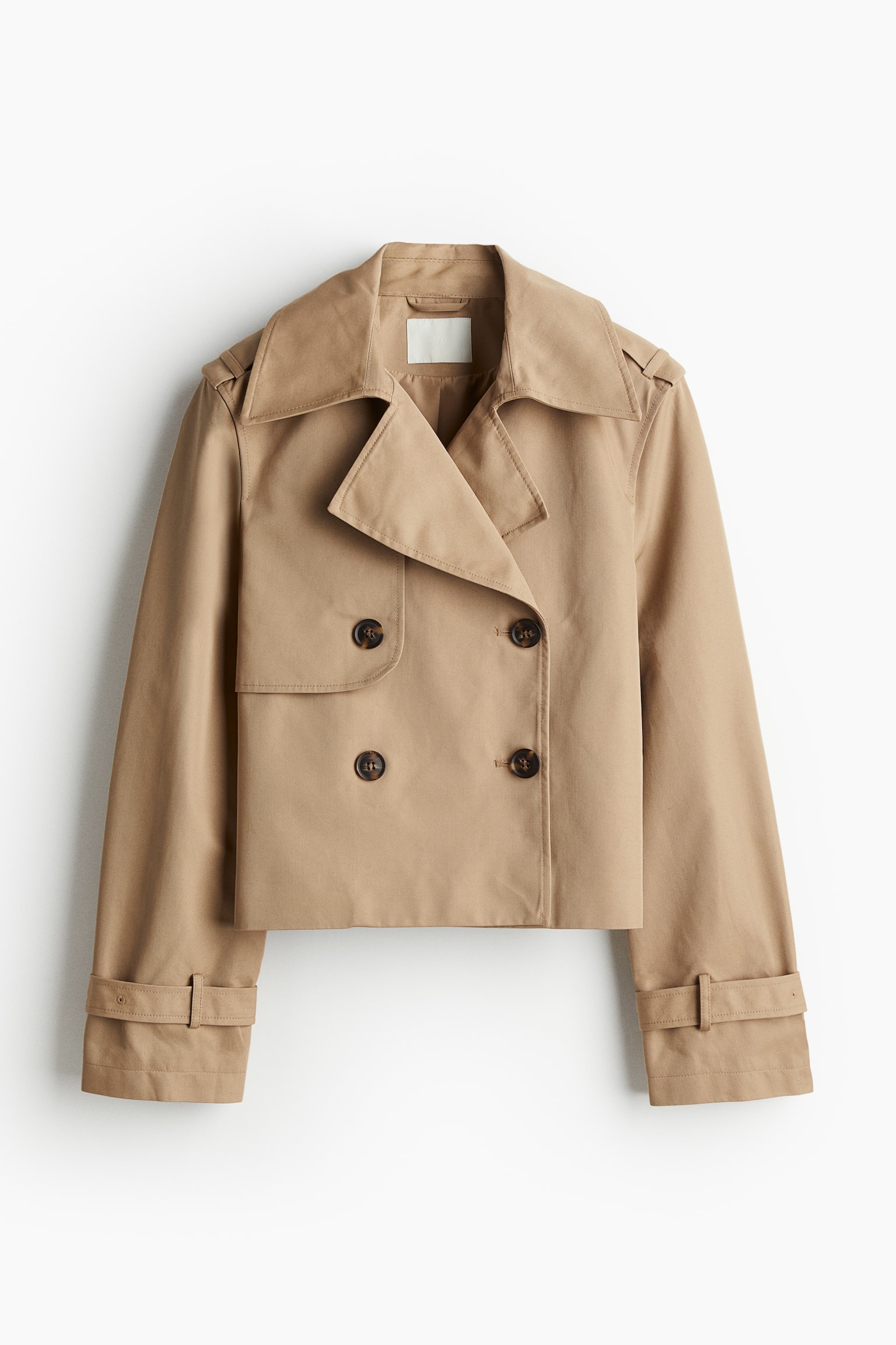 Trench Look Jacket - Dark beige/Black - 2