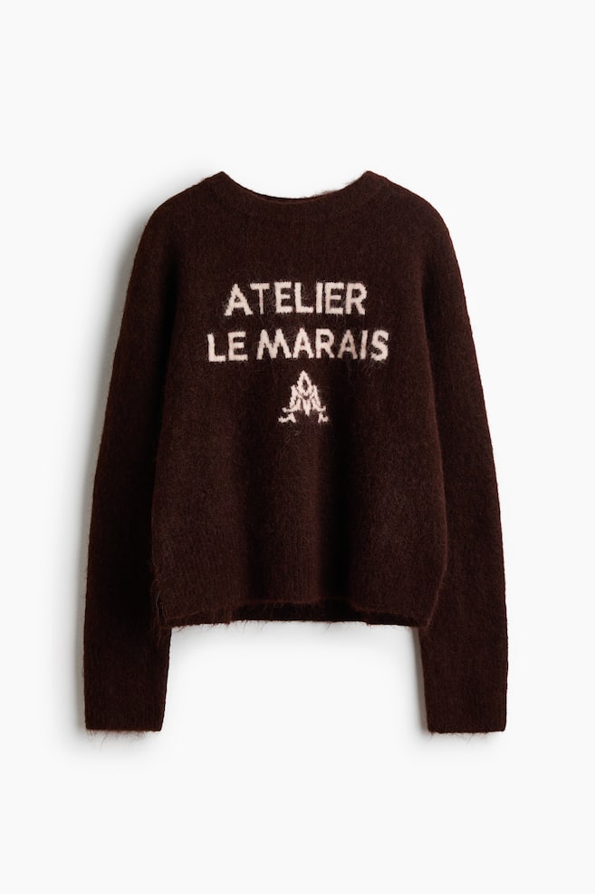 Loose-fit jumper - Dark brown/Atelier Le Marais - 1