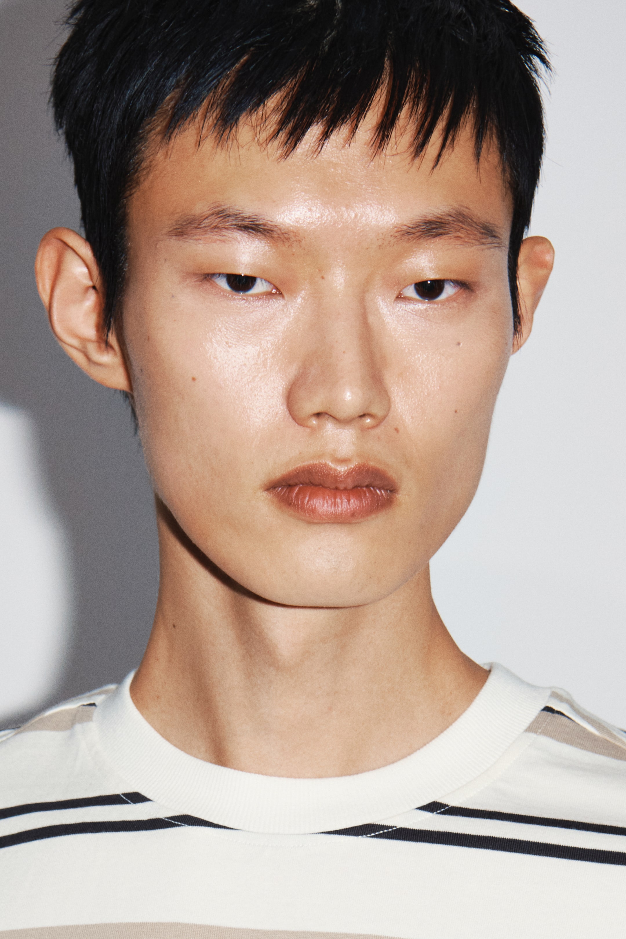 View larger image: Cotton T-shirt - White/Striped - Men | H&M MY 4