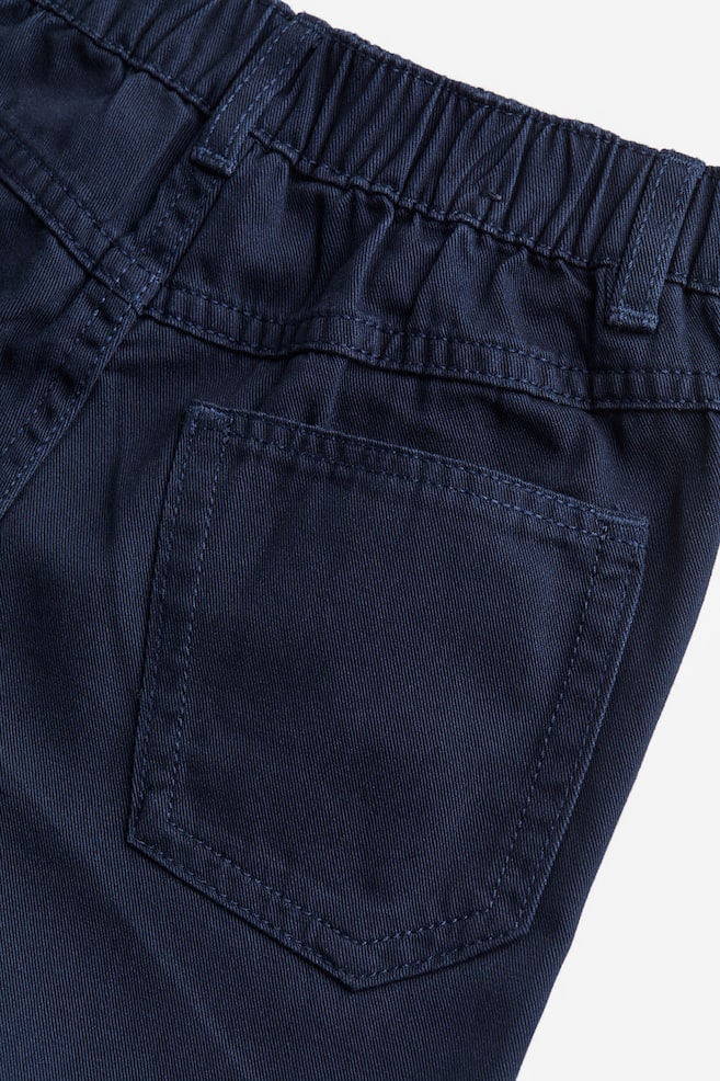 Pantaloni Relaxed Tapered Fit - Blu scuro/Blu polvere/Verde kaki scuro - 4