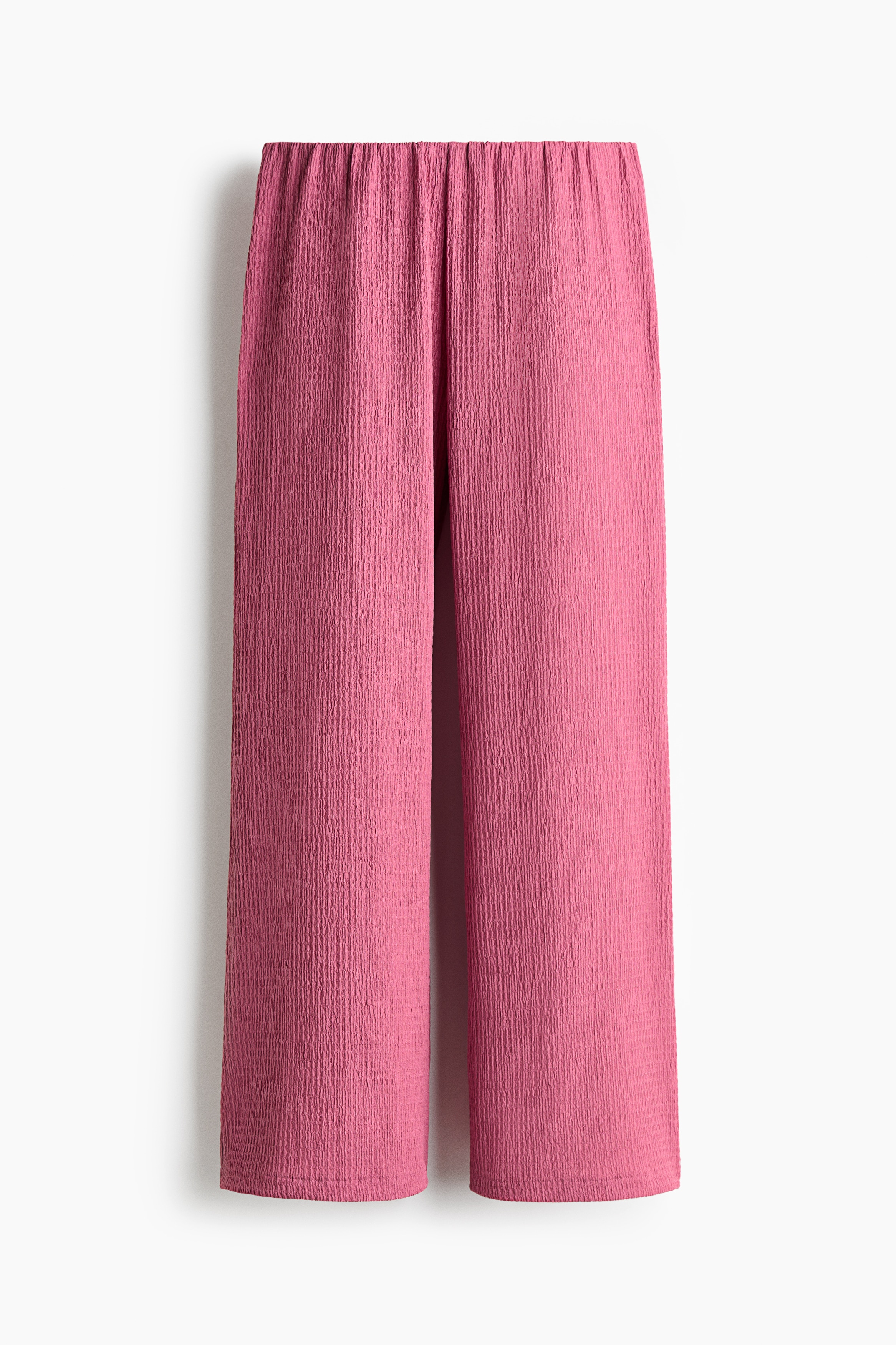 Textured pull-on trousers