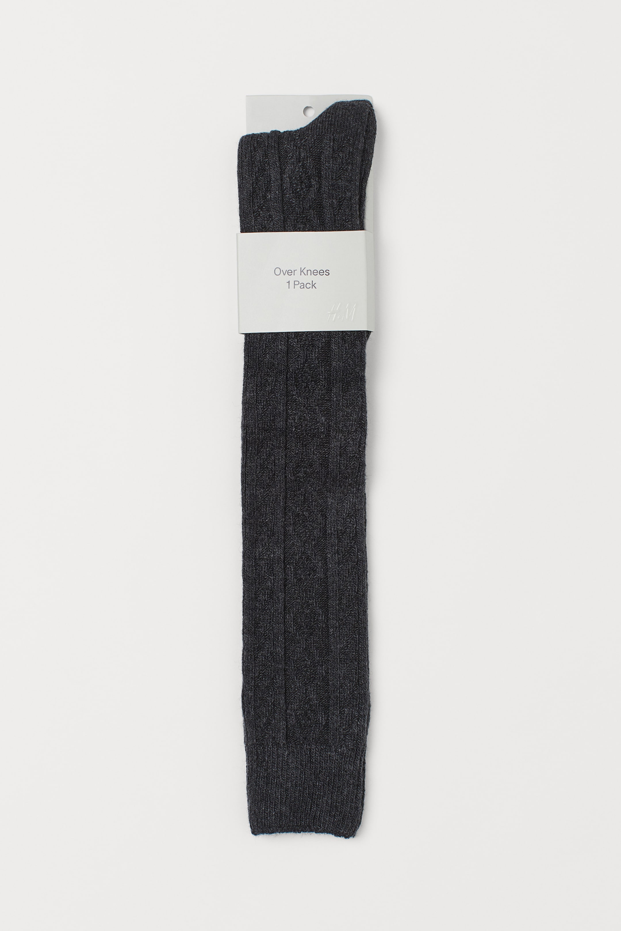 Προβολή μεγαλύτερης εικόνας: Κάλτσες πάνω από το γόνατο - Μαύρο - Ladies | H&M GR 1