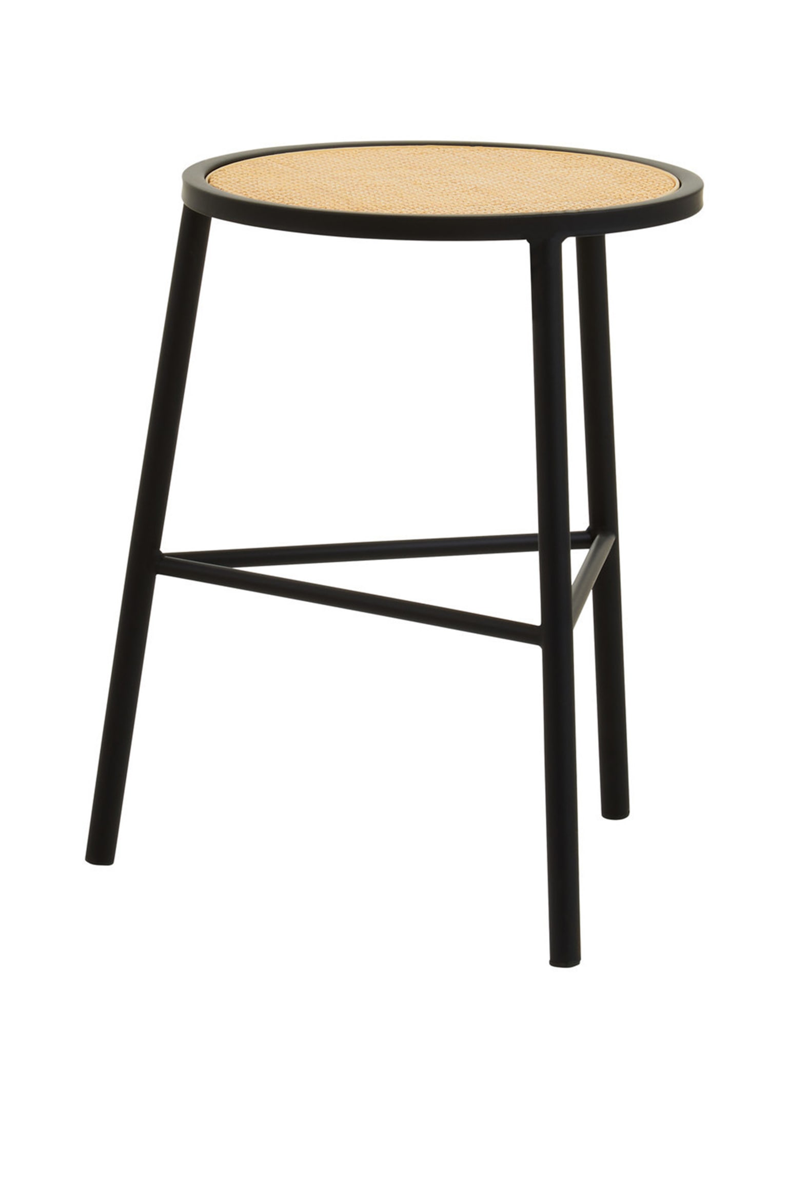 Depok Stool - Black And Natural - 2