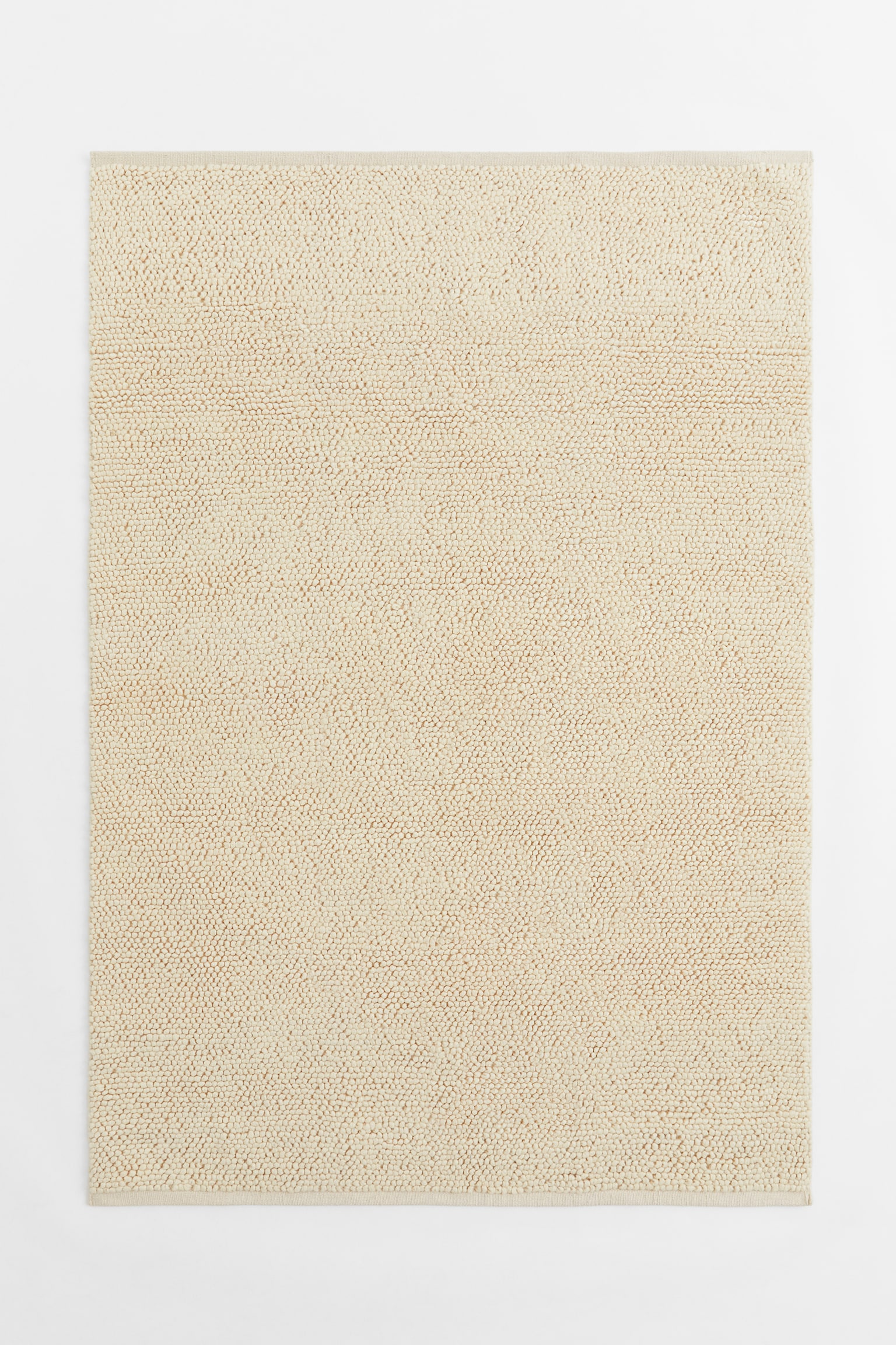 Textured-weave wool-blend rug - Beige - 4