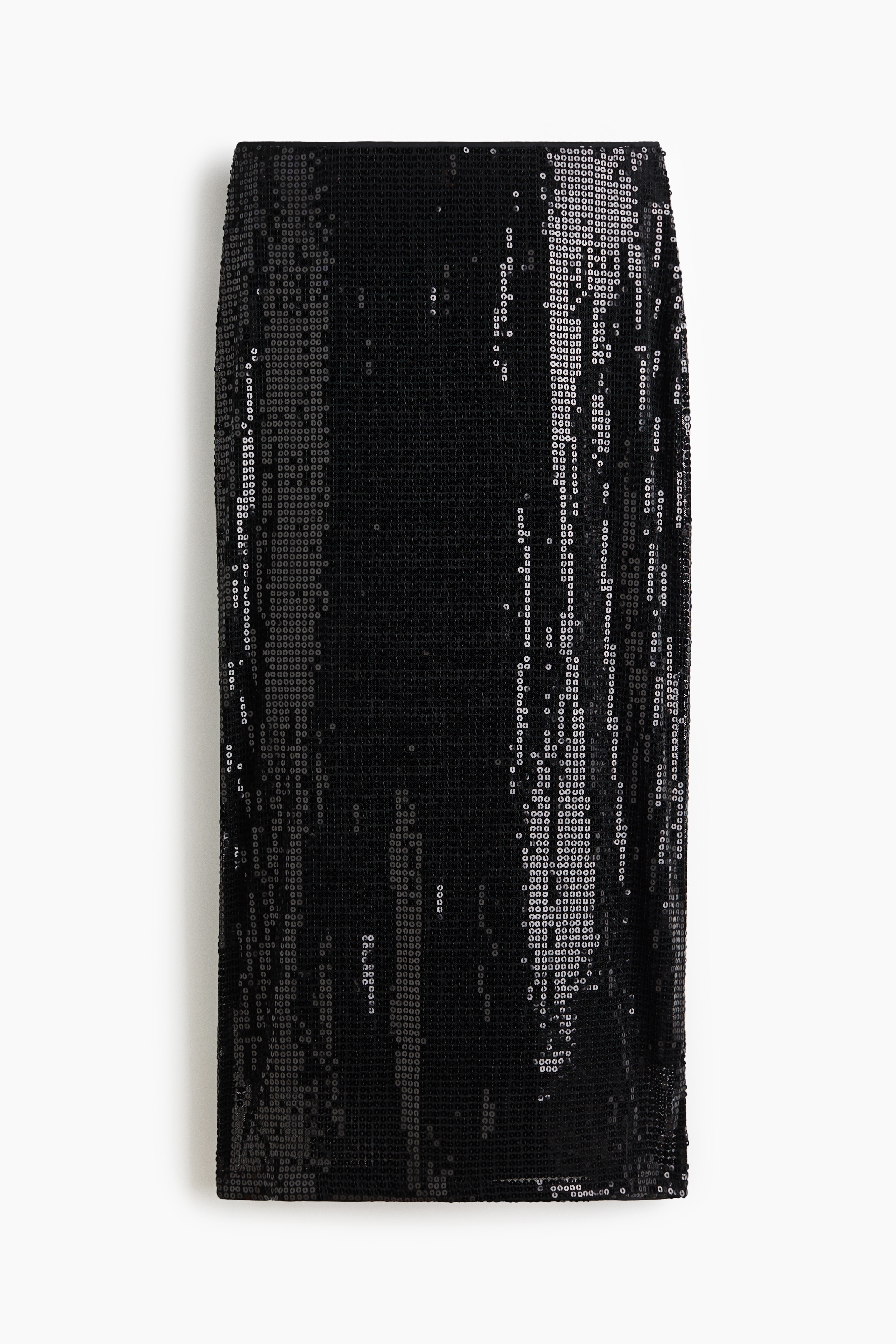 Sequin Skirt - Black/Burgundy