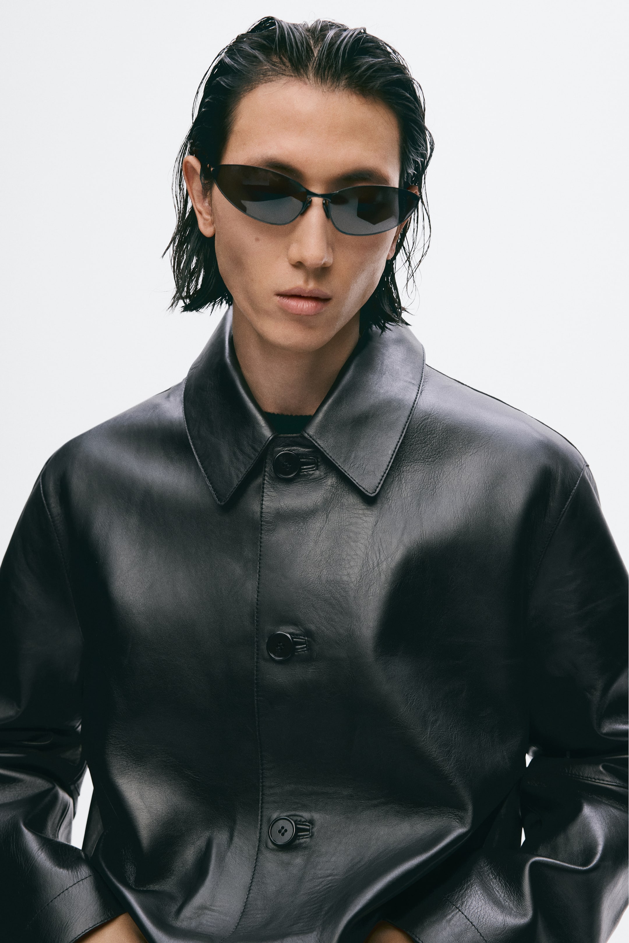 Long Leather Coat