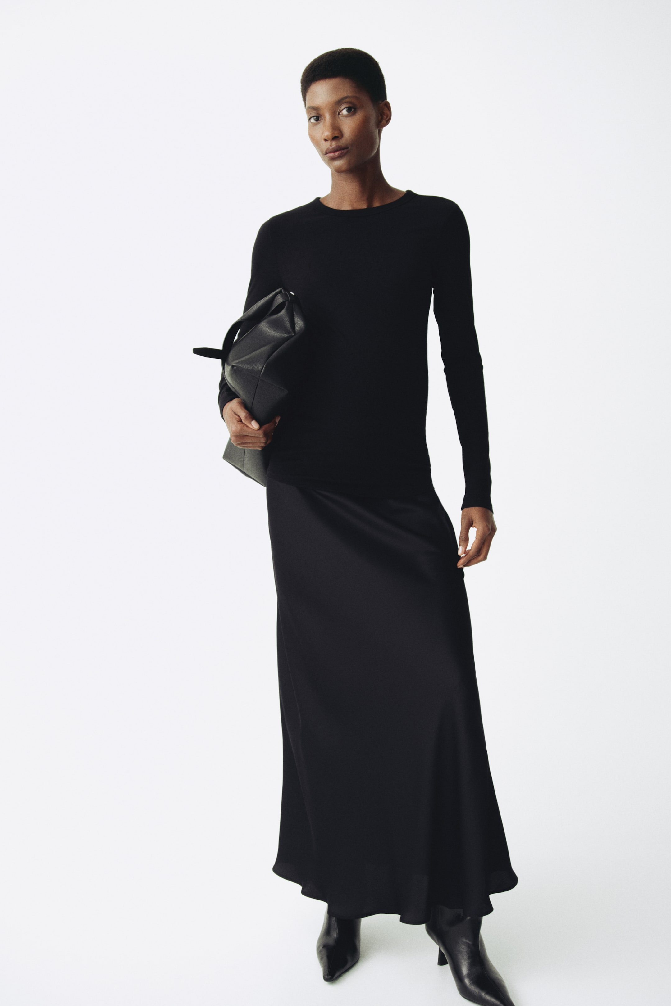 Ingrandisci l'immagine: MAMA Maglia in jersey a costine - Nero - DONNA | H&M CH 3