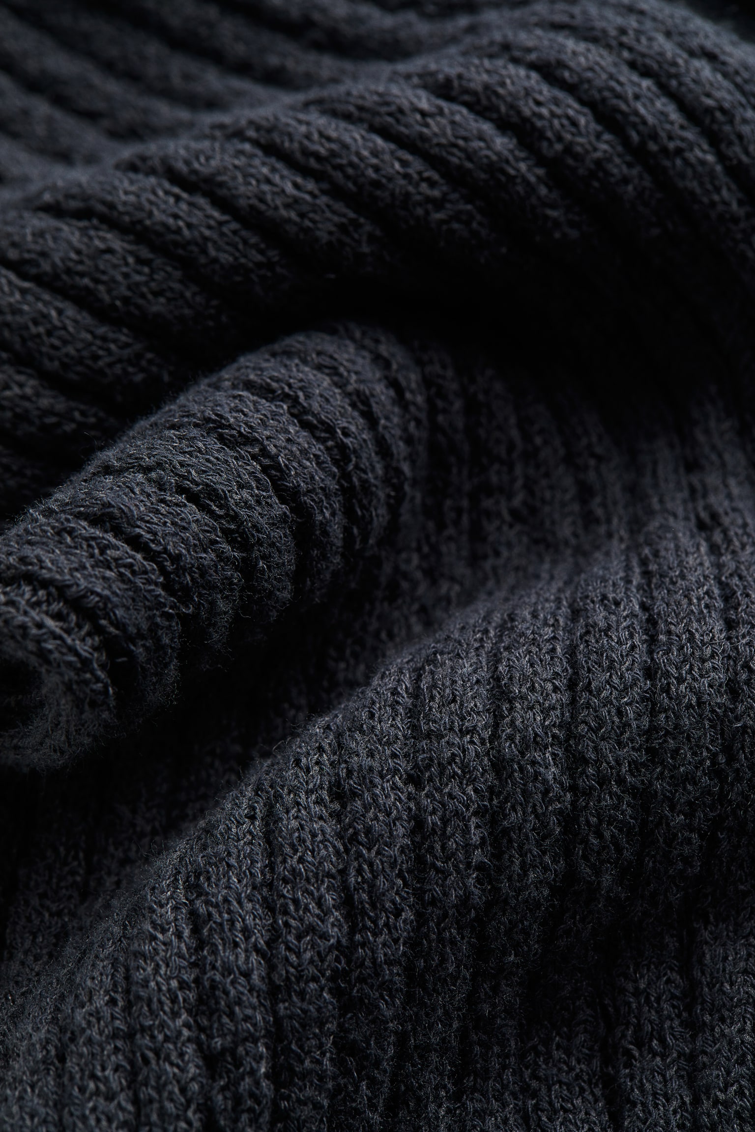 Женские брюки H&M Flared Rib-knit, цвет: Тёмный серый — фото 2