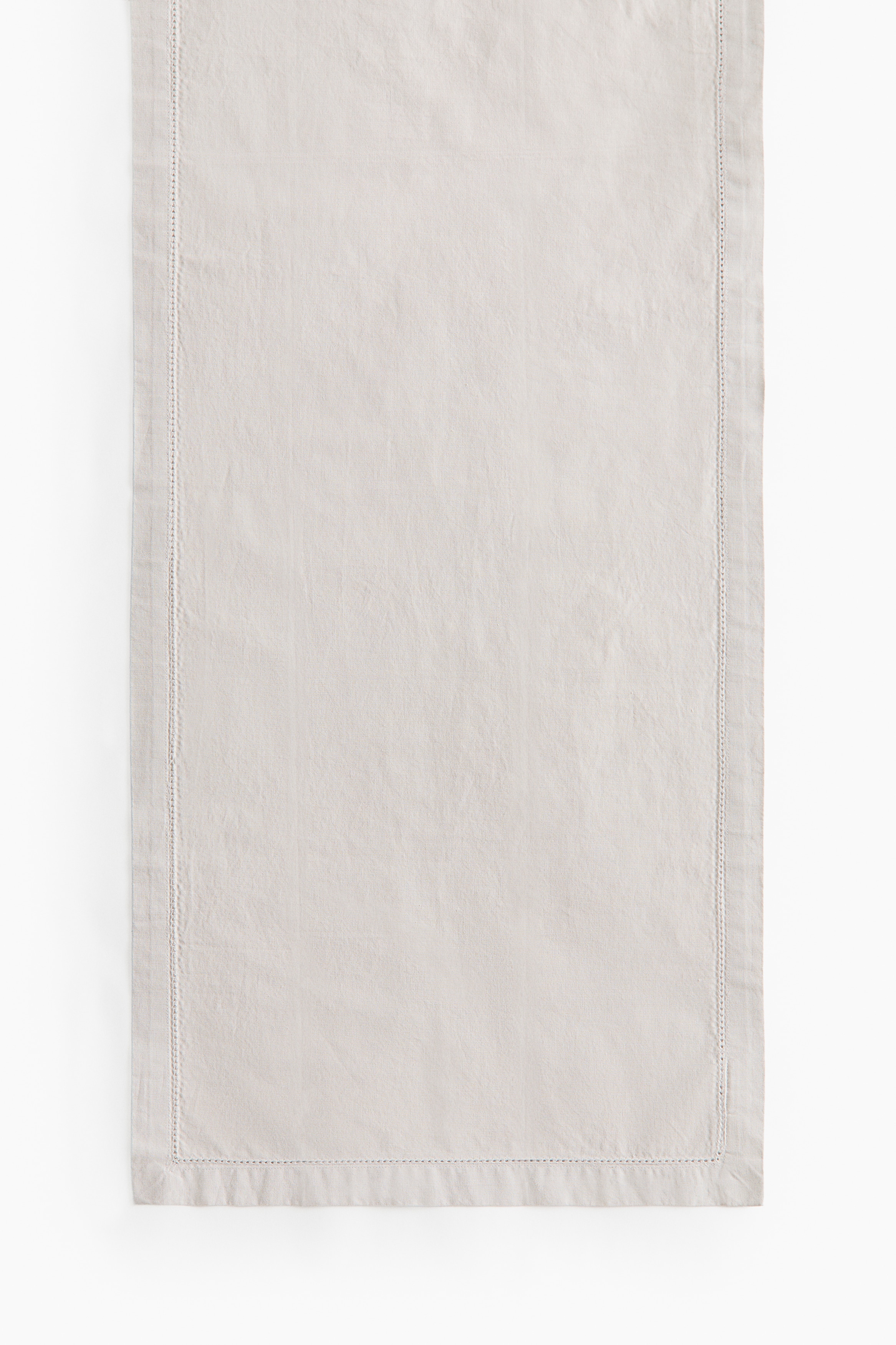 Cotton table runner - Light beige/Light khaki green/Light pink/White