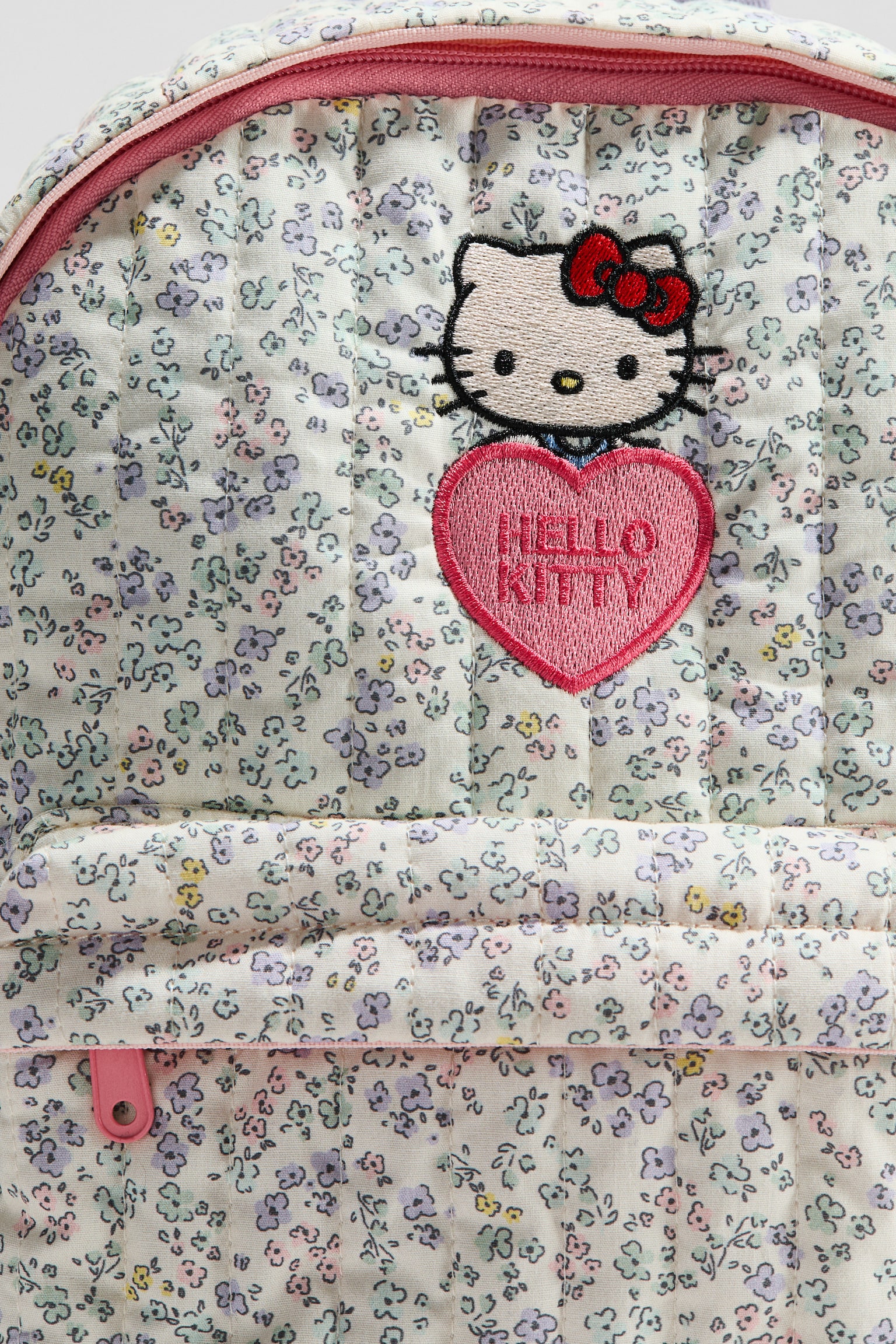 Hátizsák rátétekkel - Krémszínű/Hello Kitty - 2