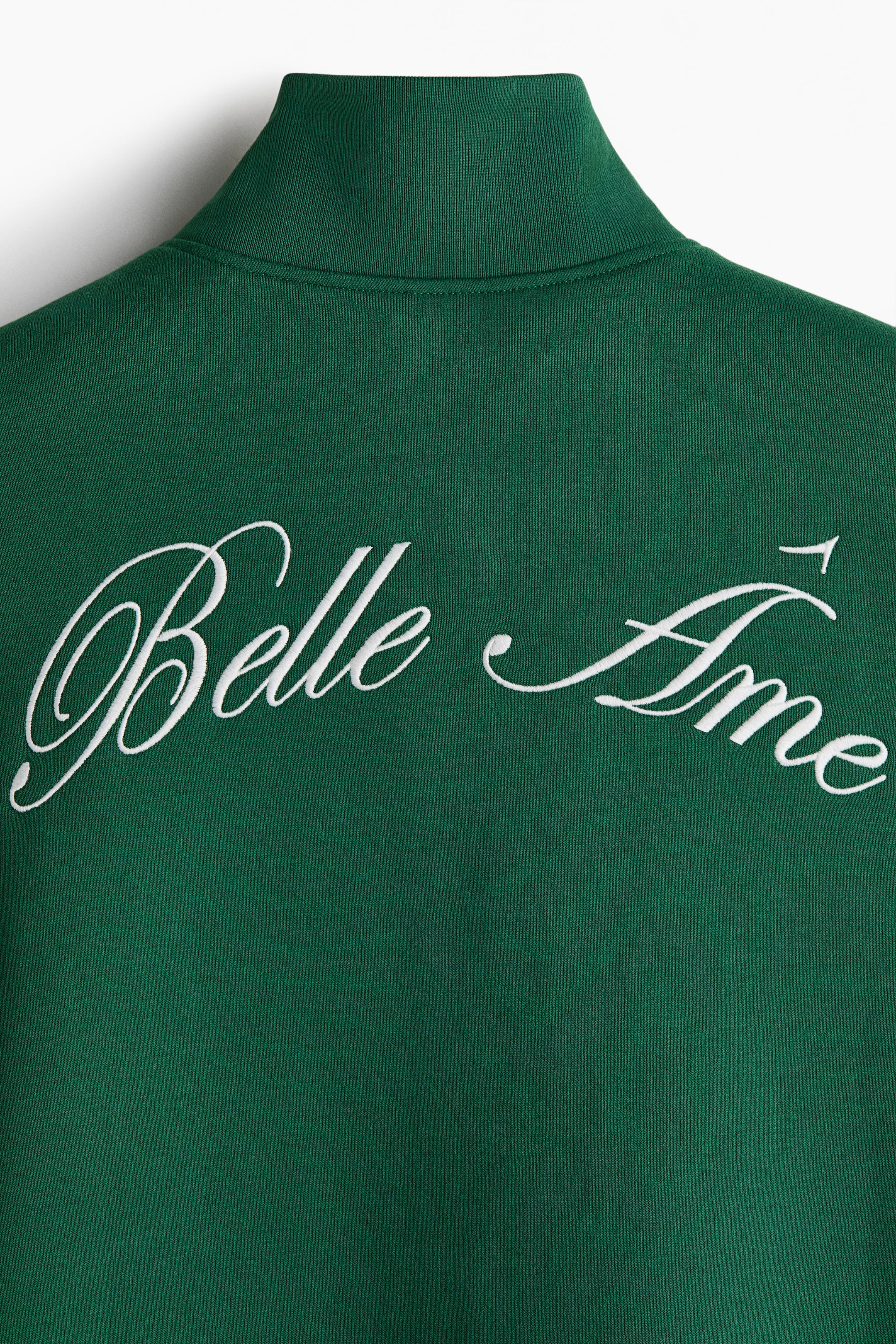 View larger image: Motif-detail zip-top sweatshirt - Dark green/Belle Âme - Ladies | H&M 6