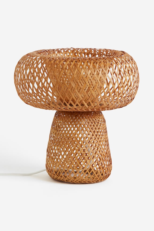 Lampe de table en bambou - Marron clair - 1