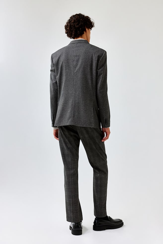 Regular Fit Jacket - Dark grey/Checked/Beige/Checked - 6