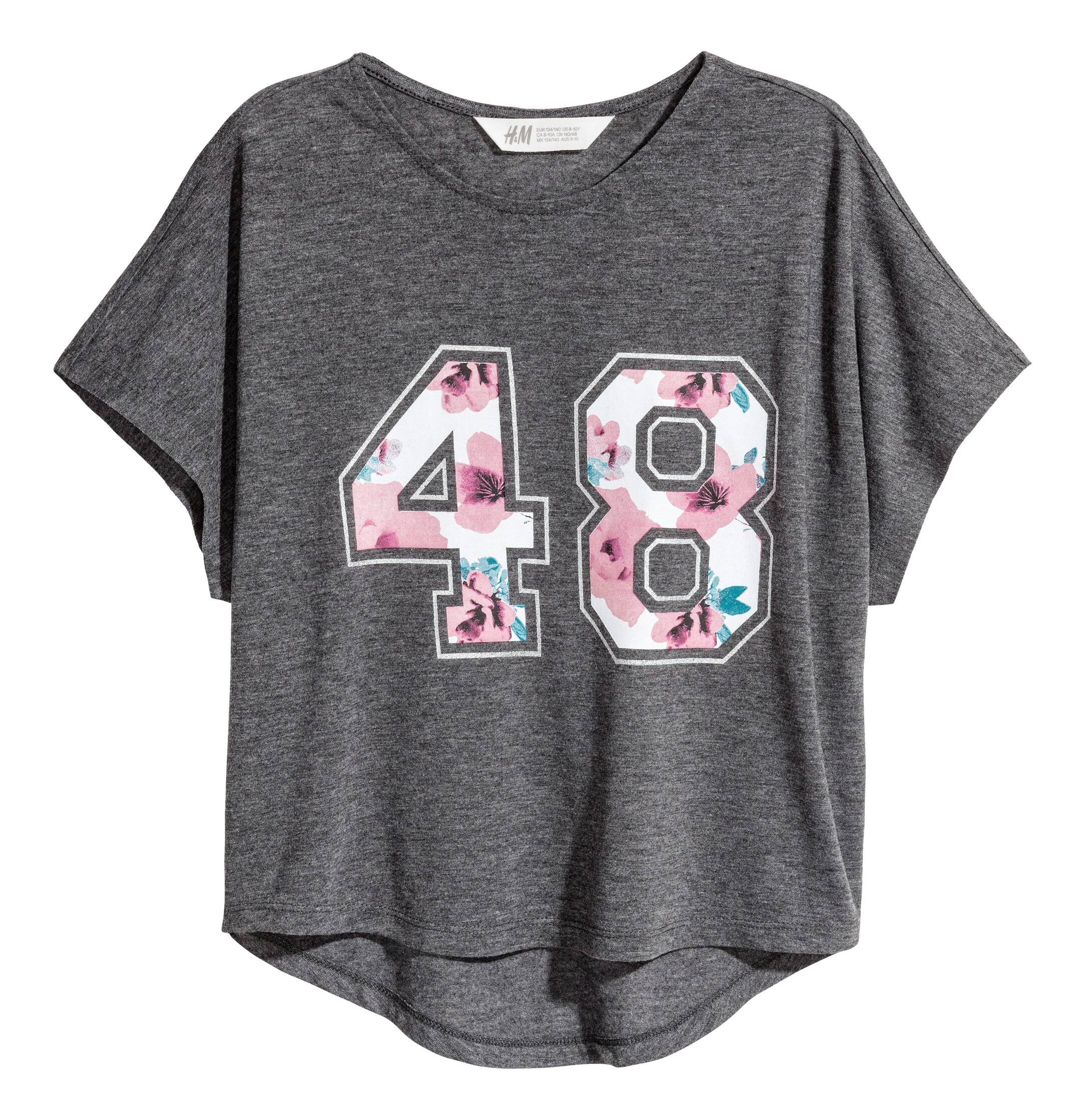 View larger image: Wide top - Dark grey marl - Kids | H&M GB 1