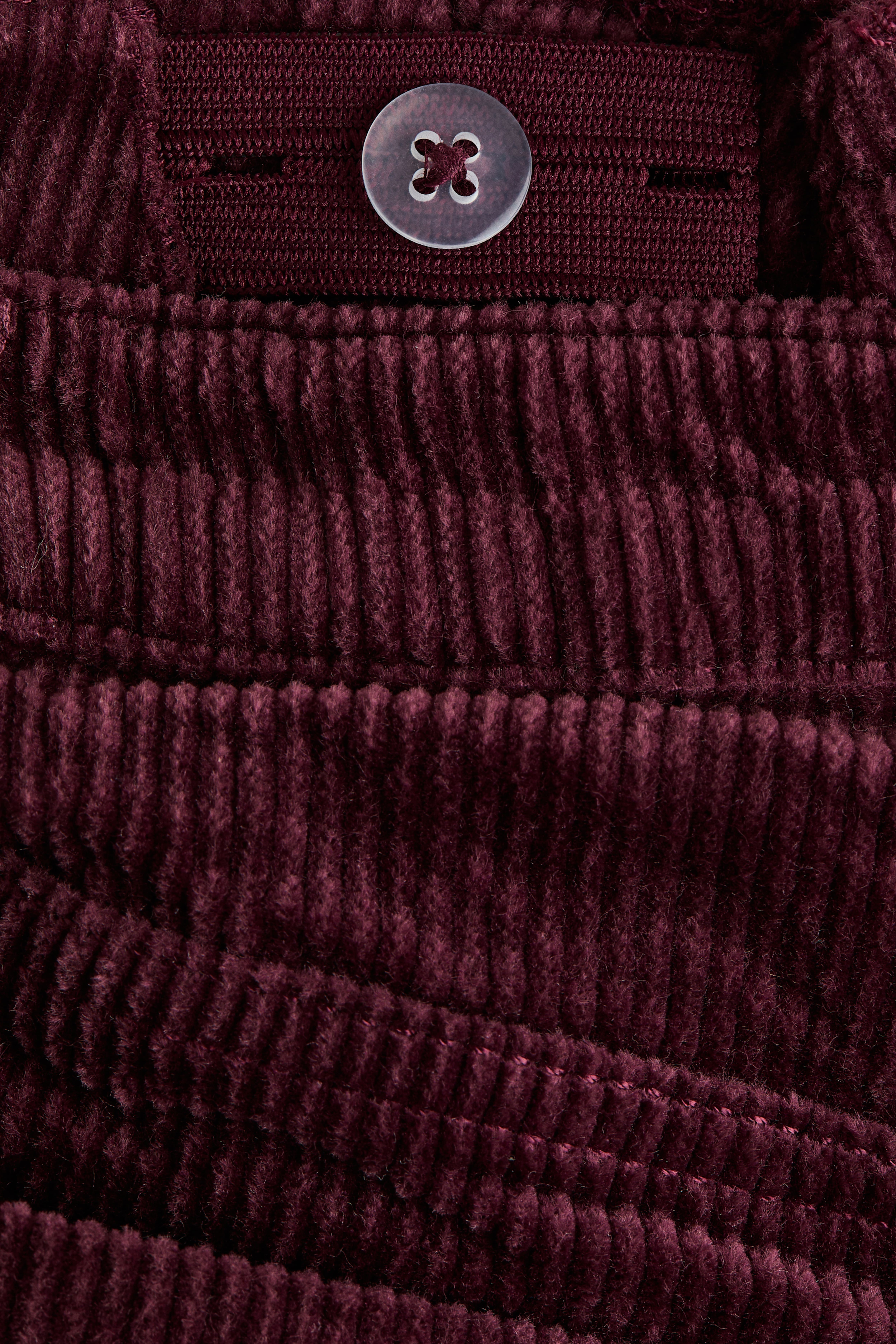 Wide-Leg Cotton Corduroy Pants