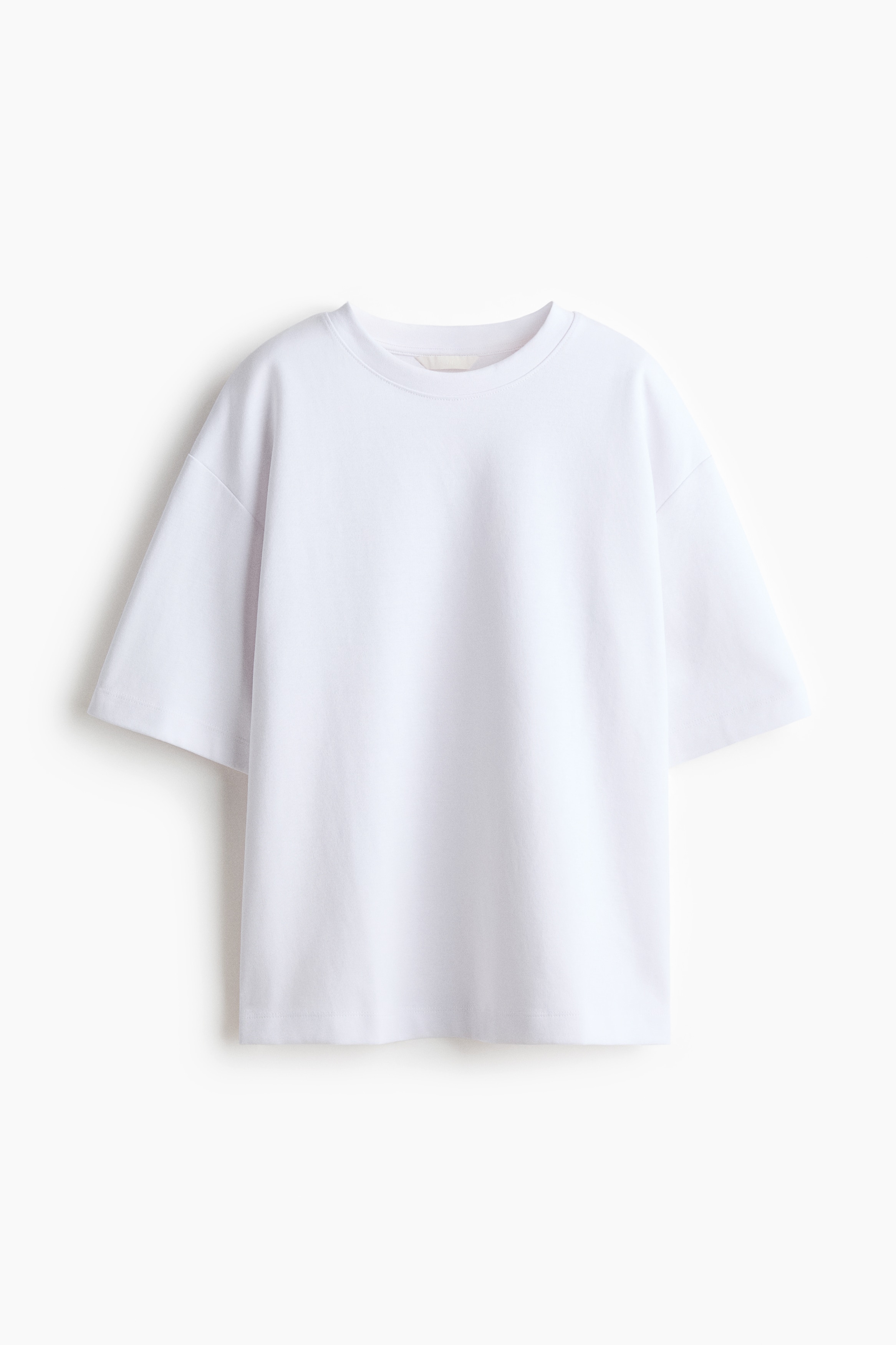T-shirt en interlock - Blanc/Rose ancien clair/Noir/Violet ancien/Jaune clair