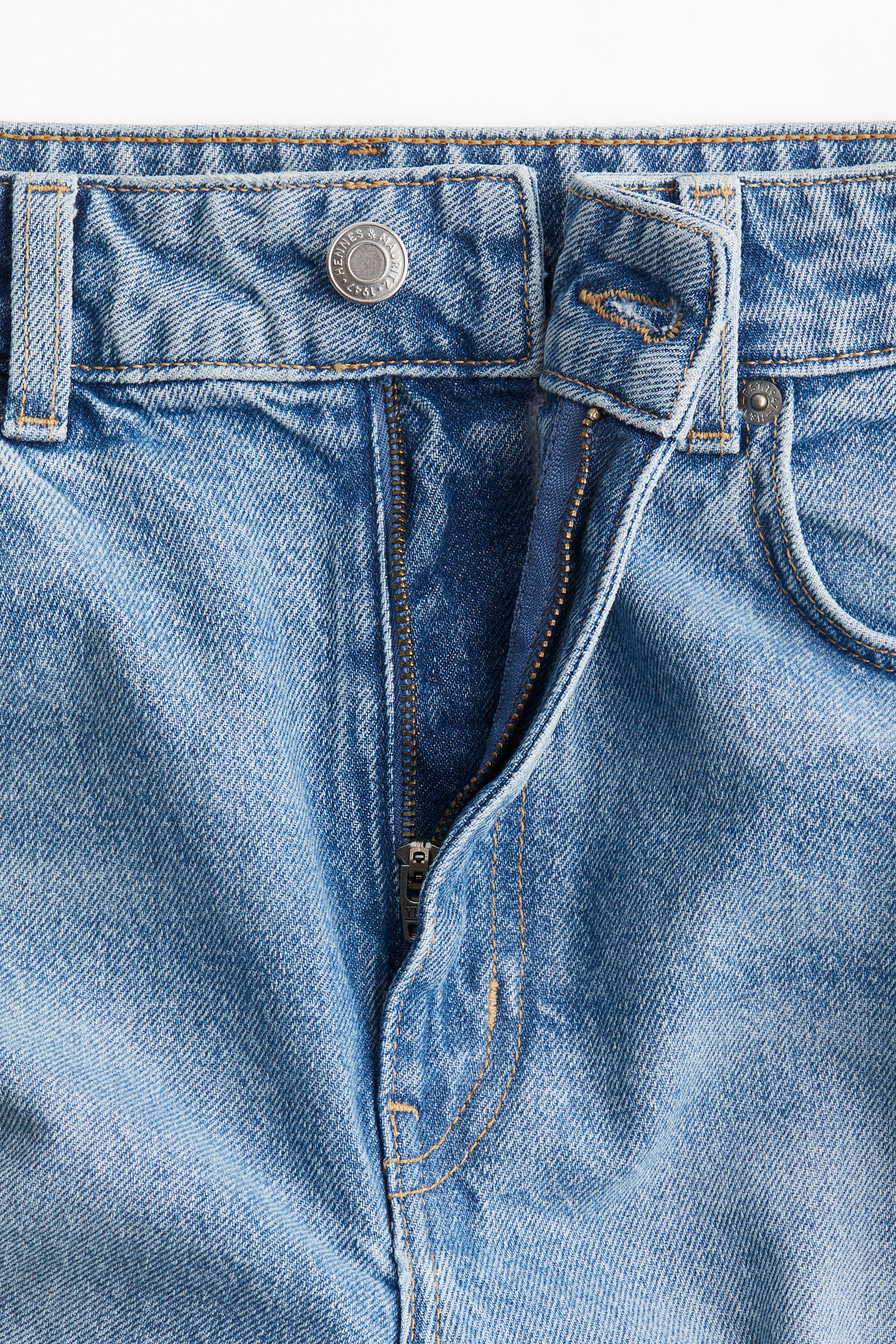 Mom Slim Fit High Waist Ankle Jeans