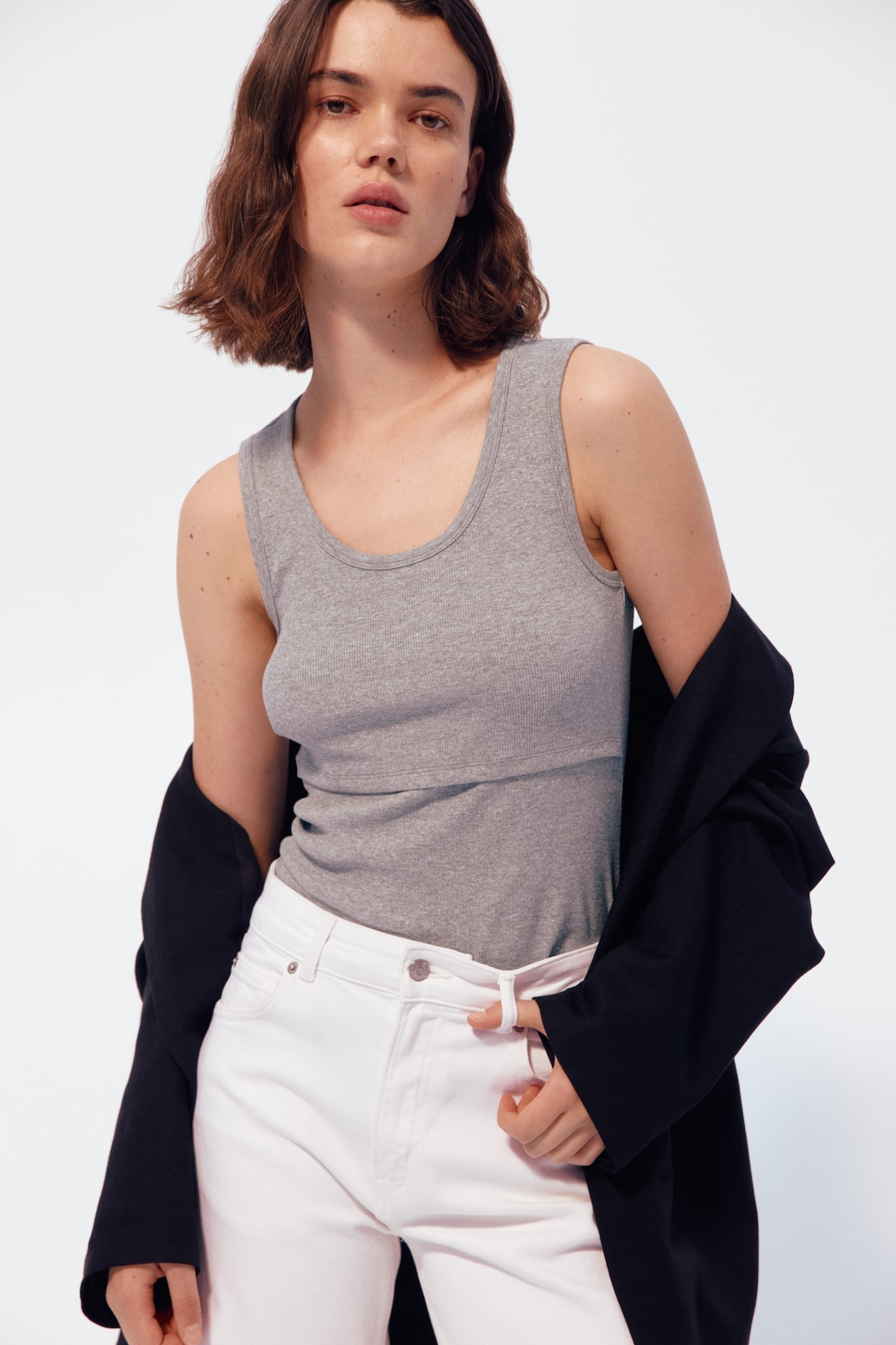 Algodón Hm Camisetas Lactancia MAMA Top De Lactancia Sin Mangas