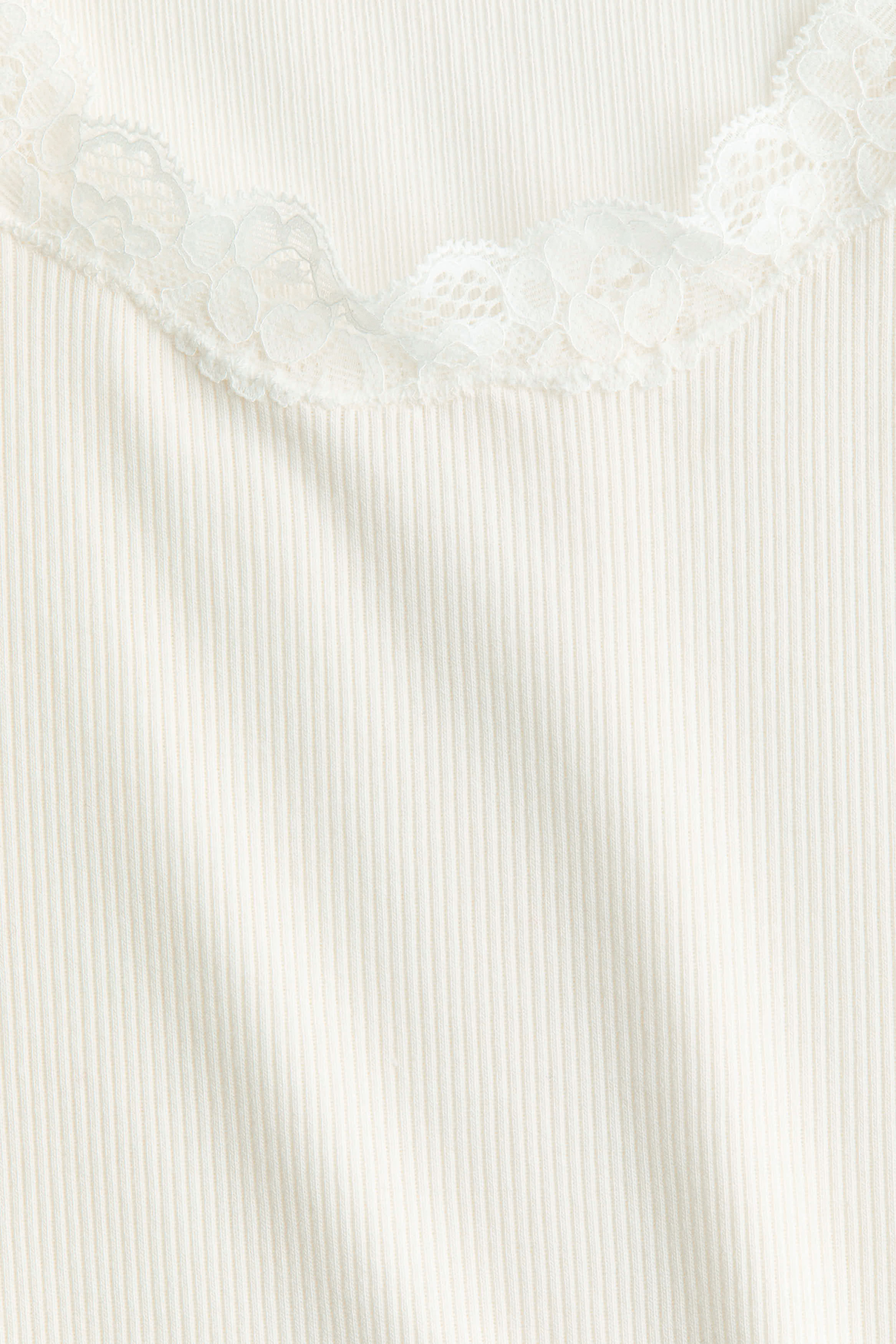 Lace-trimmed viscose-blend vest top