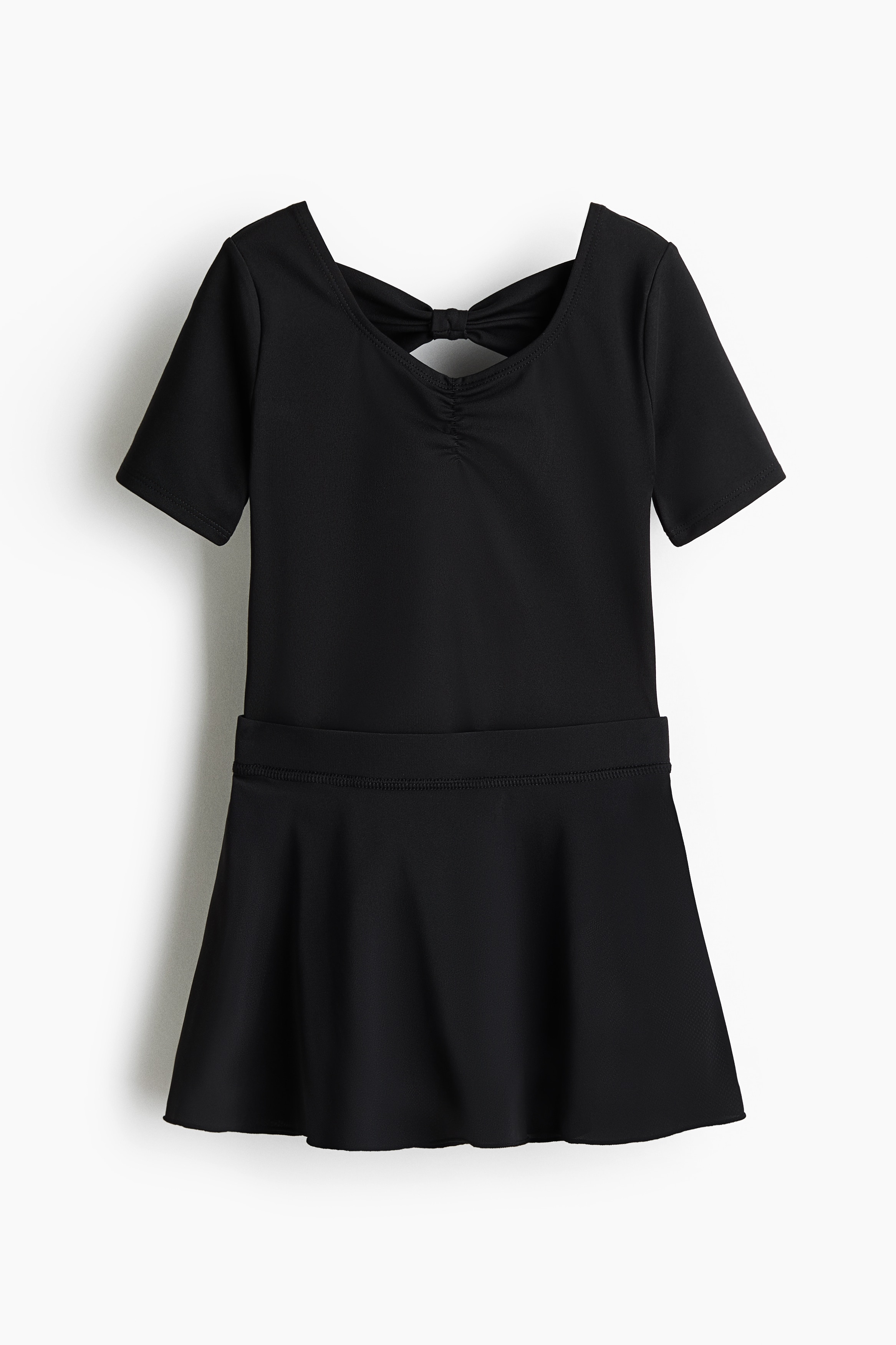 Set 2 pezzi tuta intera e gonna con DryMove™ - Nero/Viola polvere/Rosa chiaro/Bianco/Nero