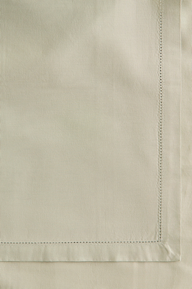 Katoenen tafelloper - Licht kakigroen/Lichtroze/Lichtbeige/Dusty blauw/Wit - 4