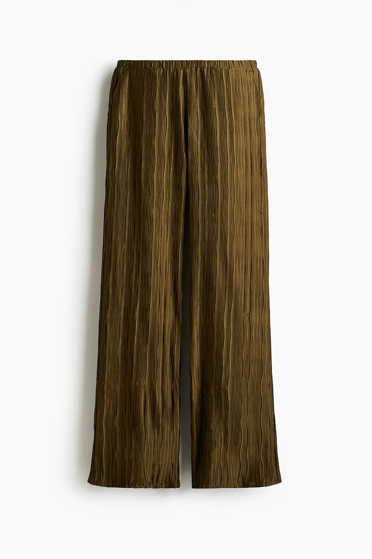 Pantalone na navlačenje od naborane tkanine