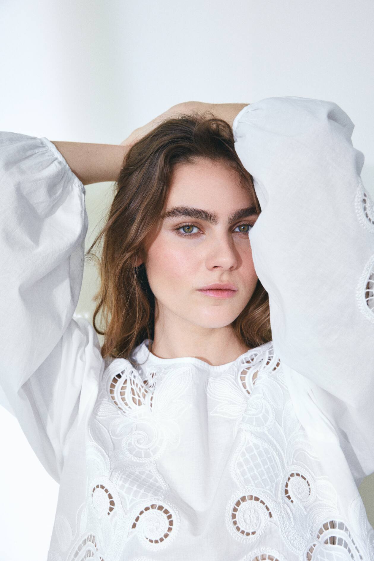 Broderie anglaise cotton blouse - image 2
