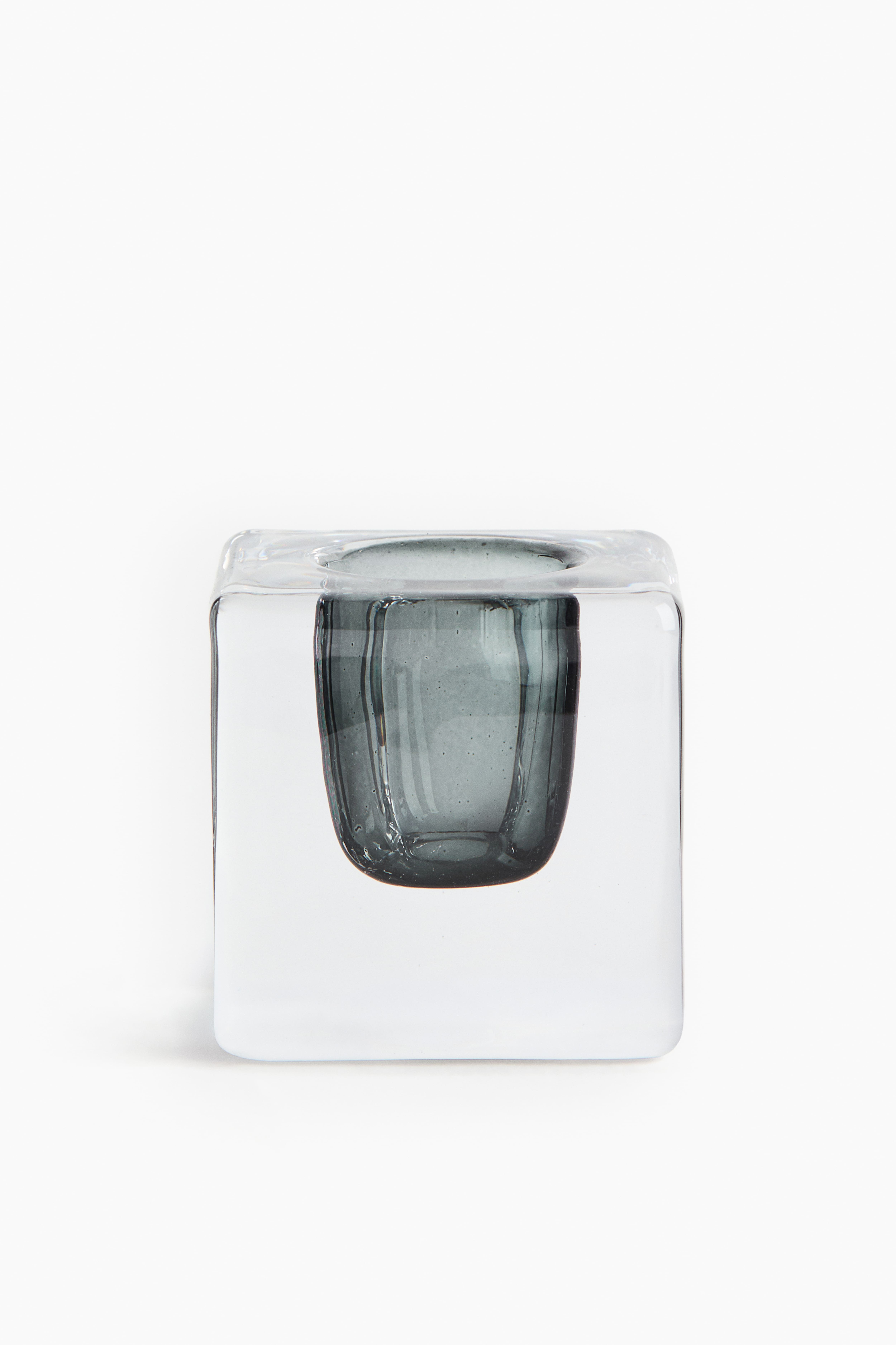 Petit bougeoir en verre