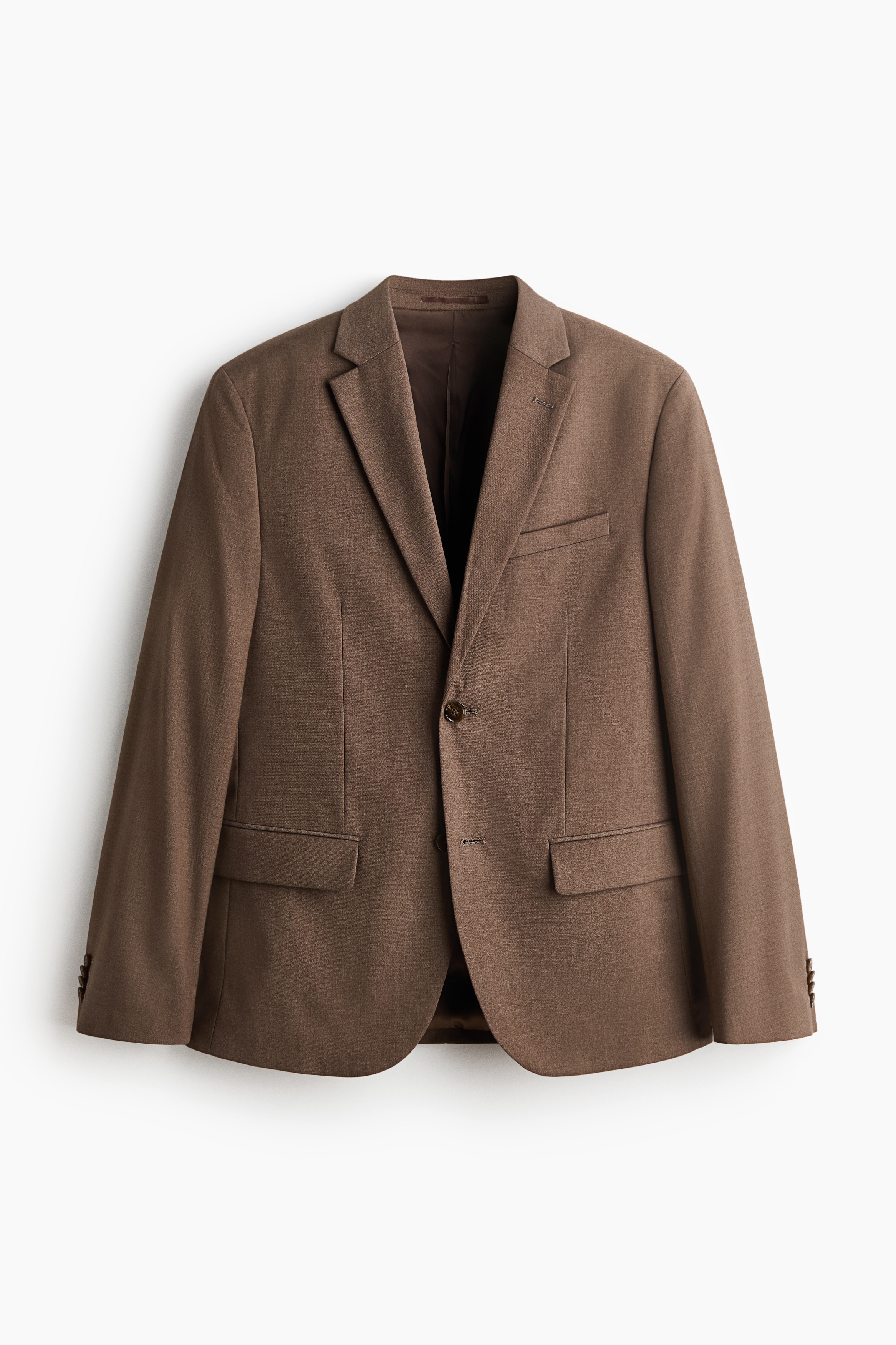 Saco Regular Fit de botonadura sencilla - Beige oscuro/Negro/Gris oscuro/Beige