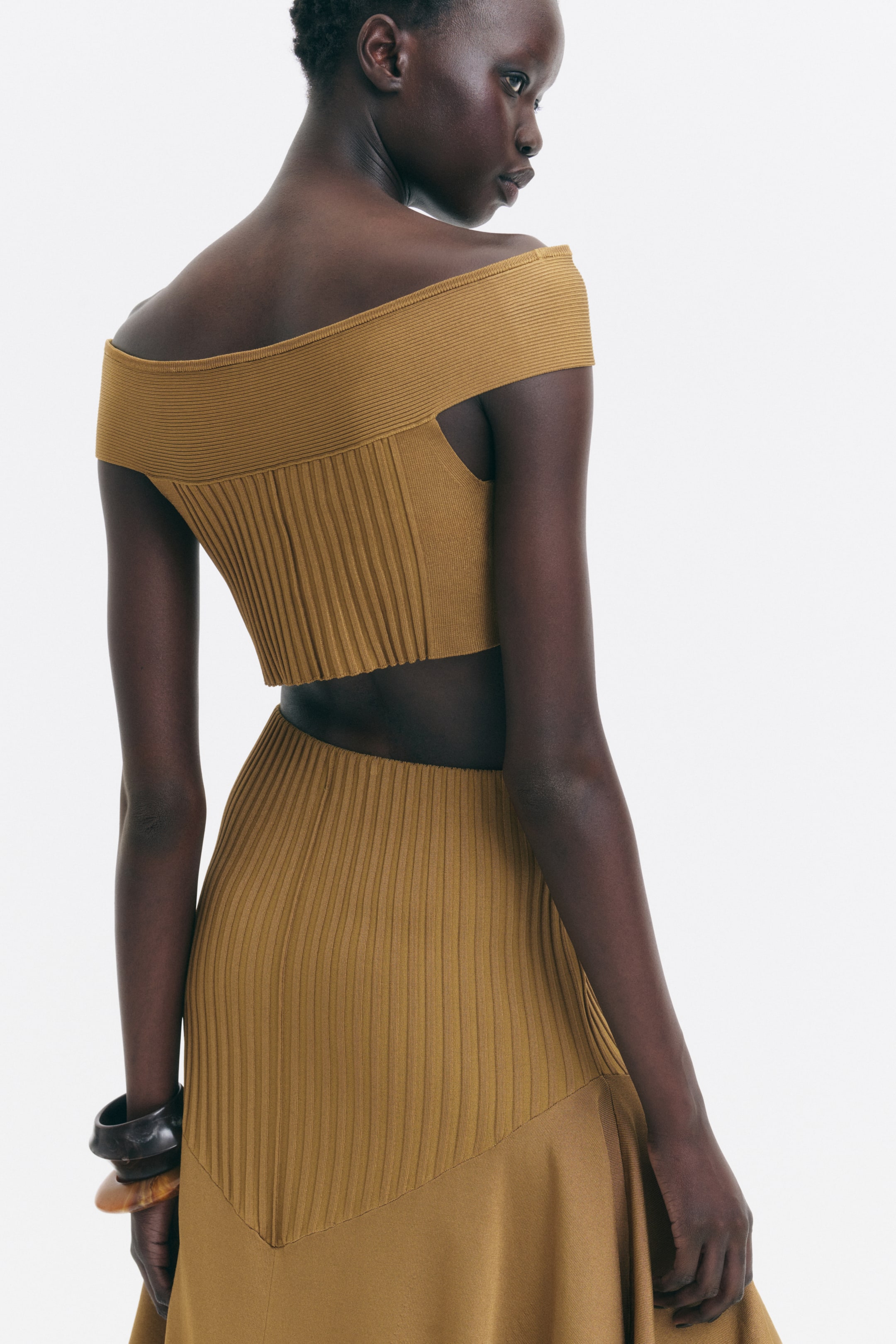 Jupe asymétrique en tricot